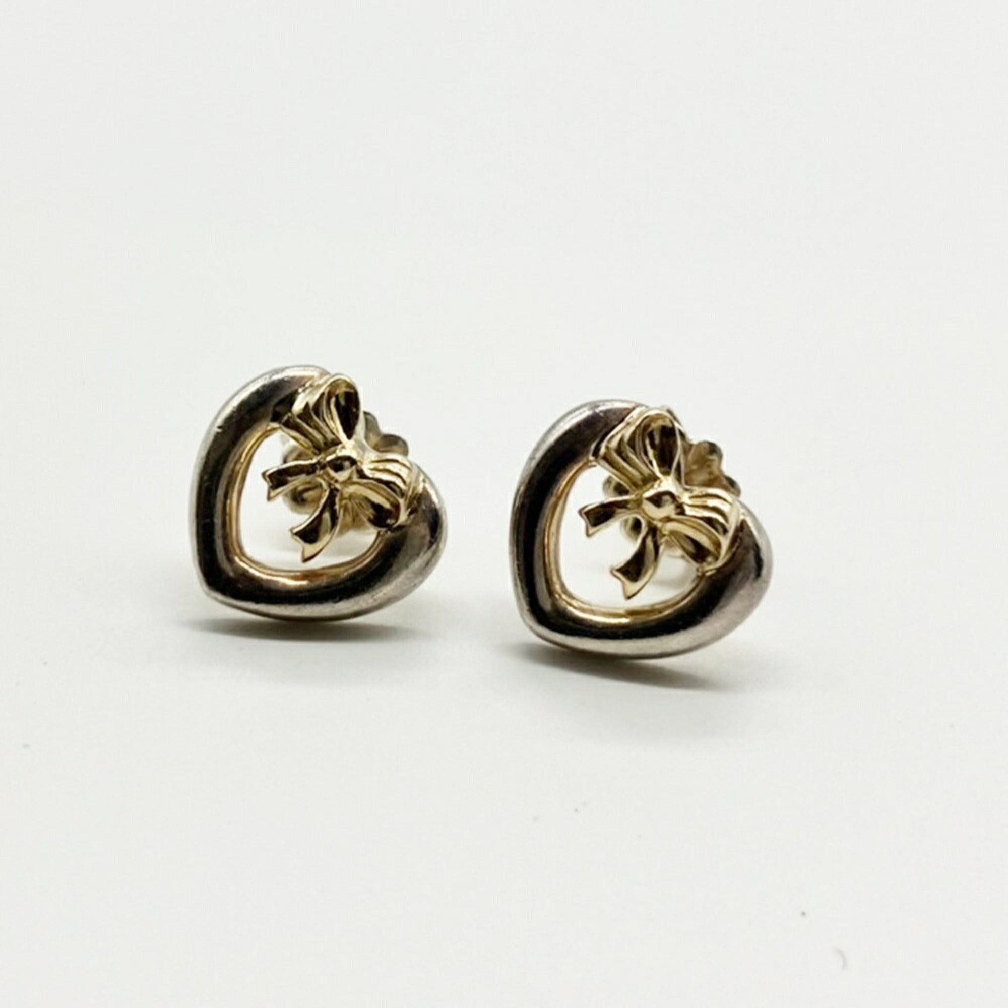 Earrings 18K Yellow Gold and Sterling Silver