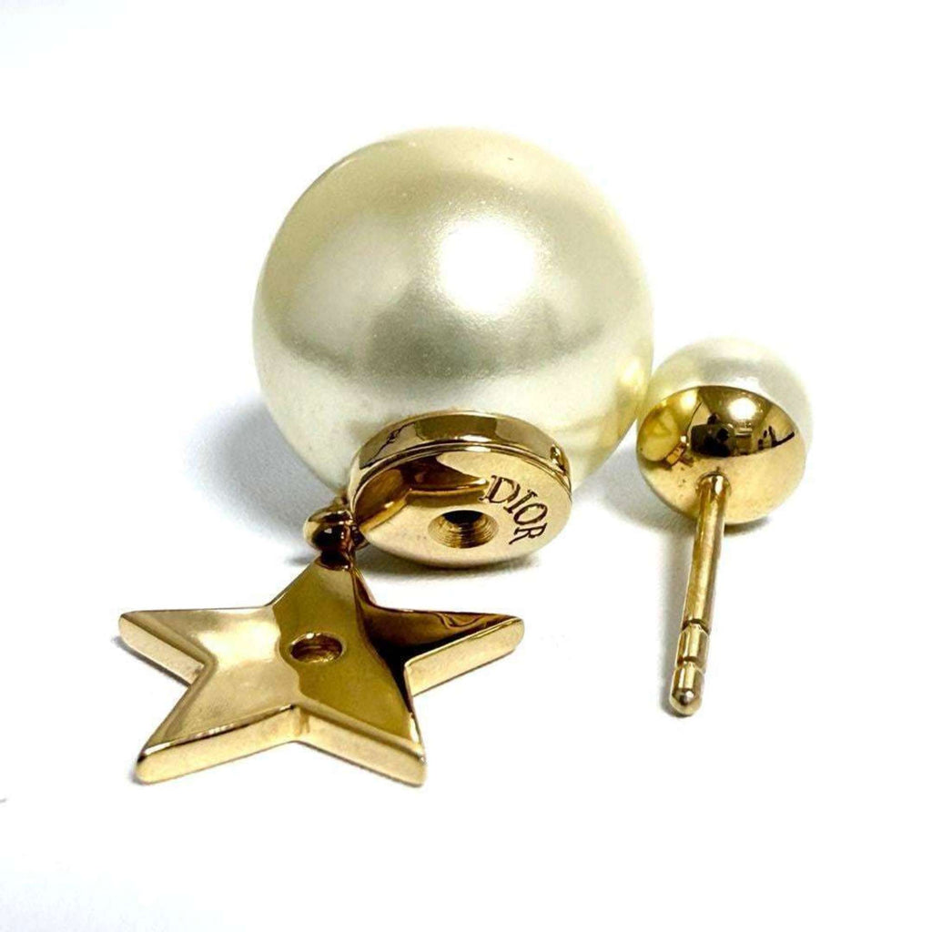Tribal Earrings Artificial Pearl and Metal