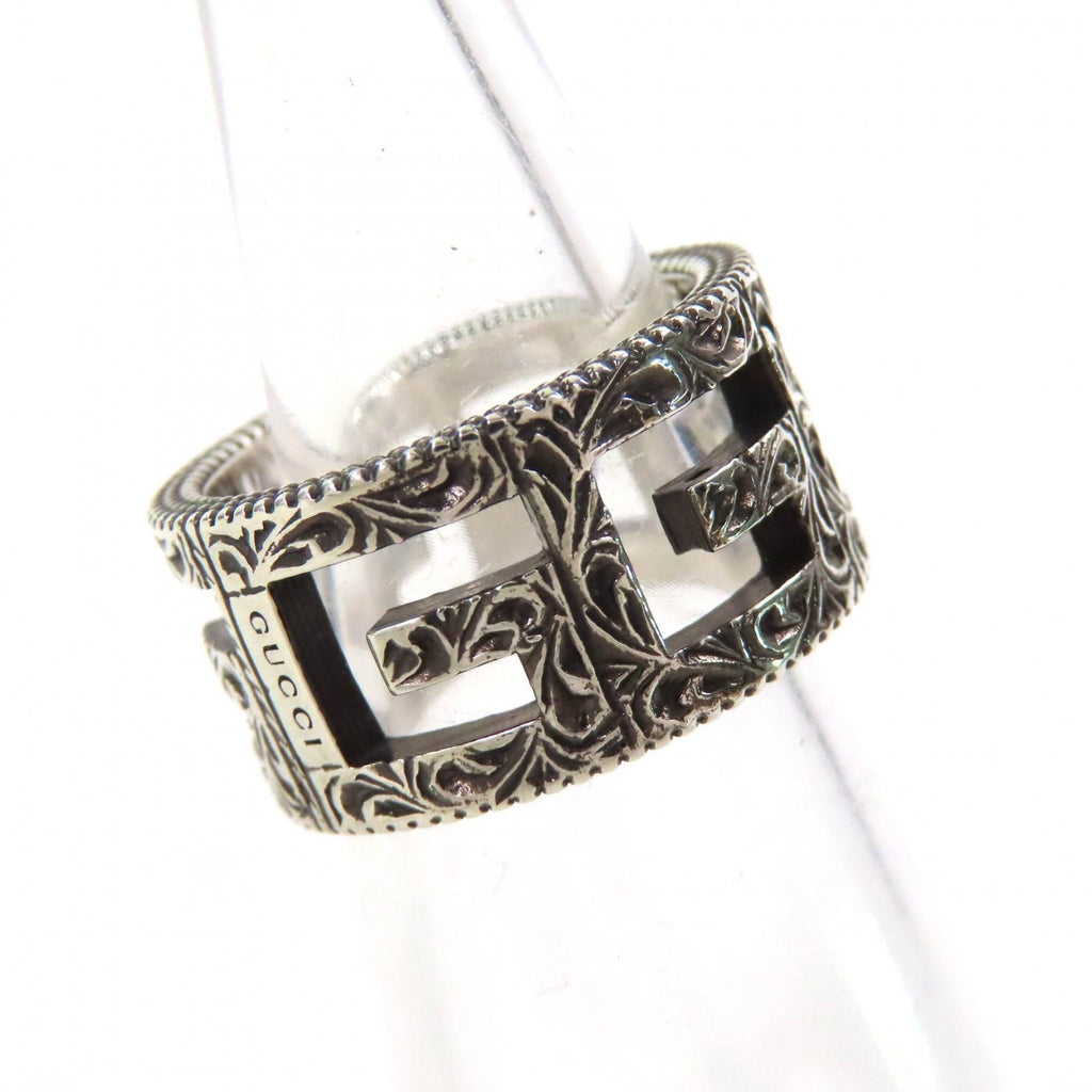 Arabesque Square G Ring Sterling Silver