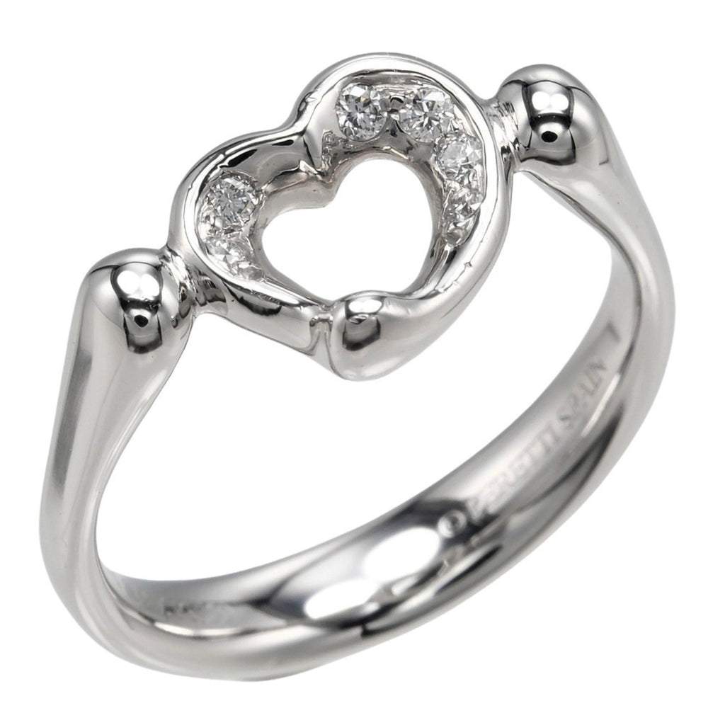 Open Heart Ring Platinum 8.1mm