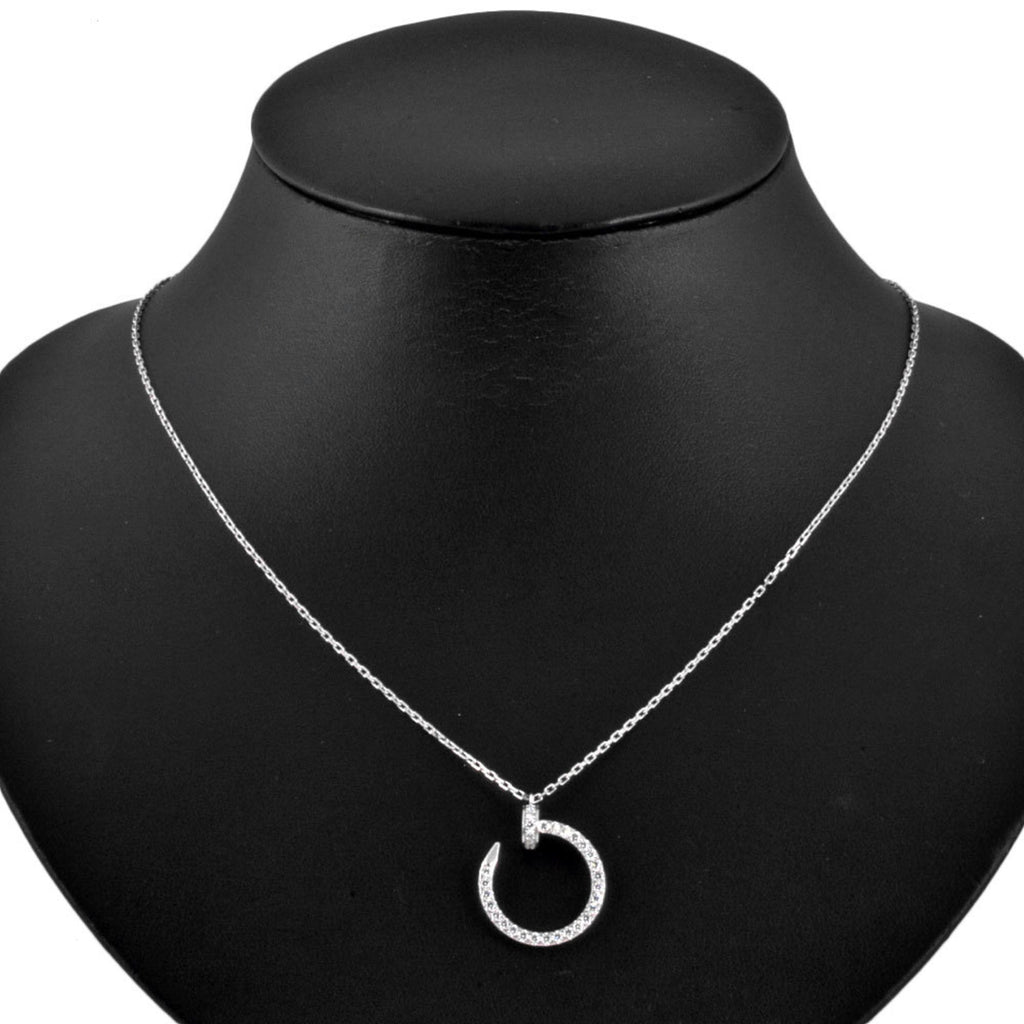 Juste un Clou Pendant Necklace 18K White Gold with Diamond