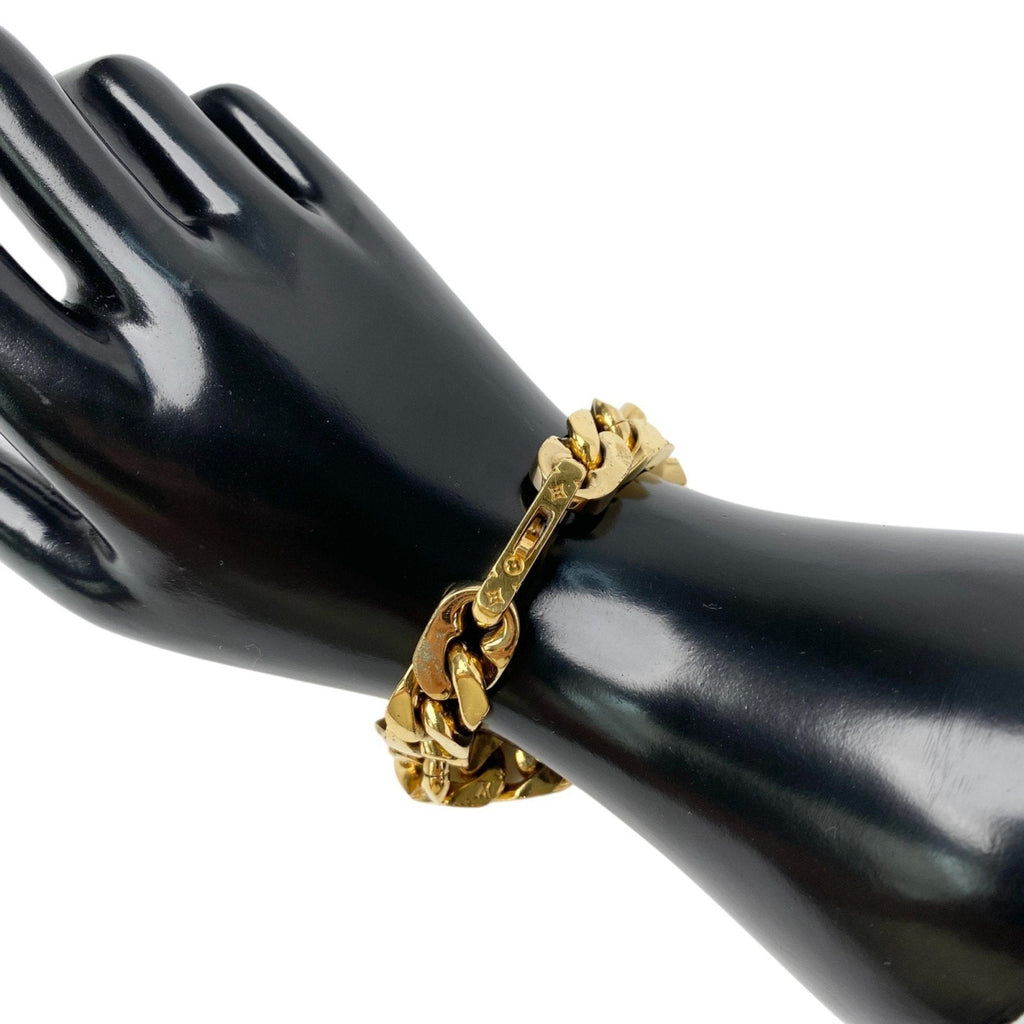 Chain Link Bracelet Metal Gold