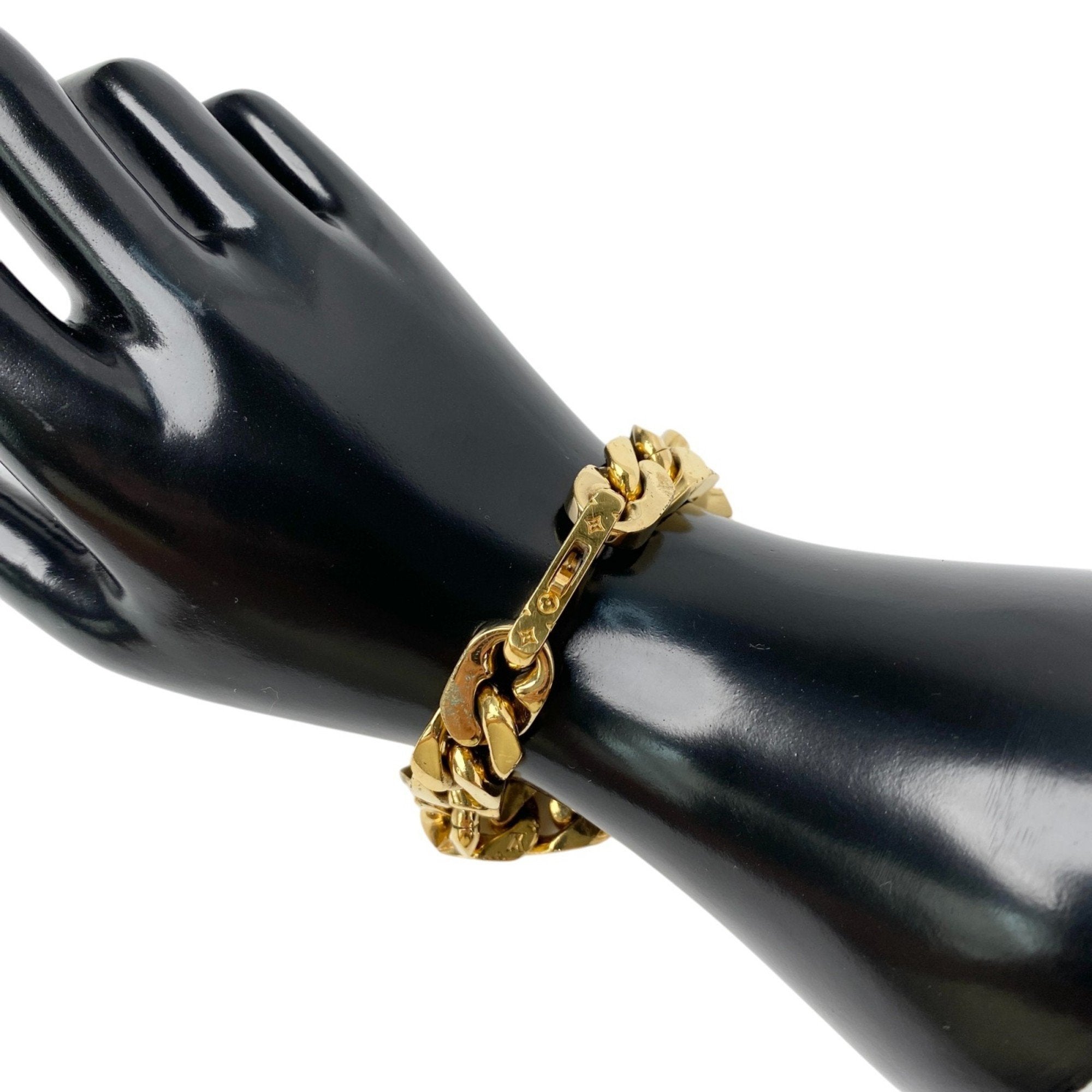 Chain Link Bracelet Metal Gold