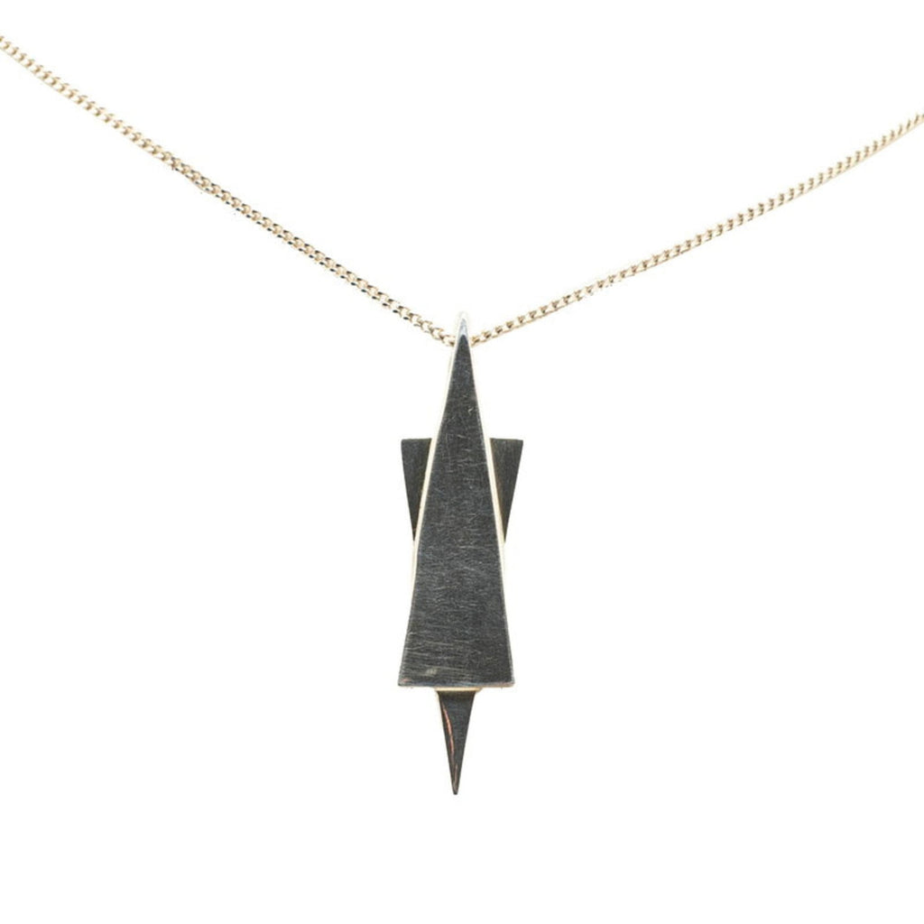Star of David Pendant Necklace Sterling Silver