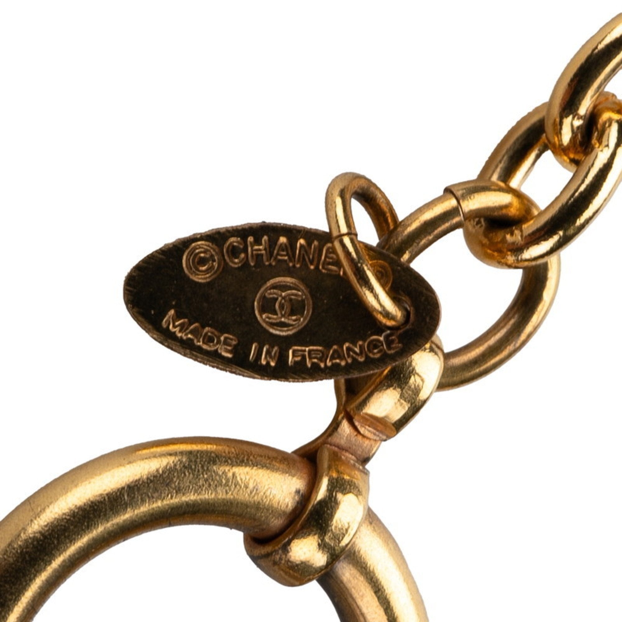 CC Logo Pendant Necklace Metal