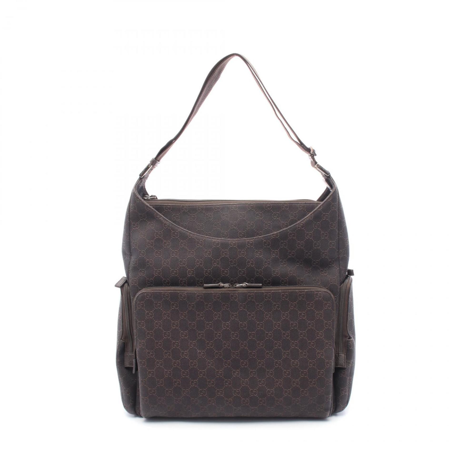 Zip Pocket Backpack GG Coated Canvas Medium