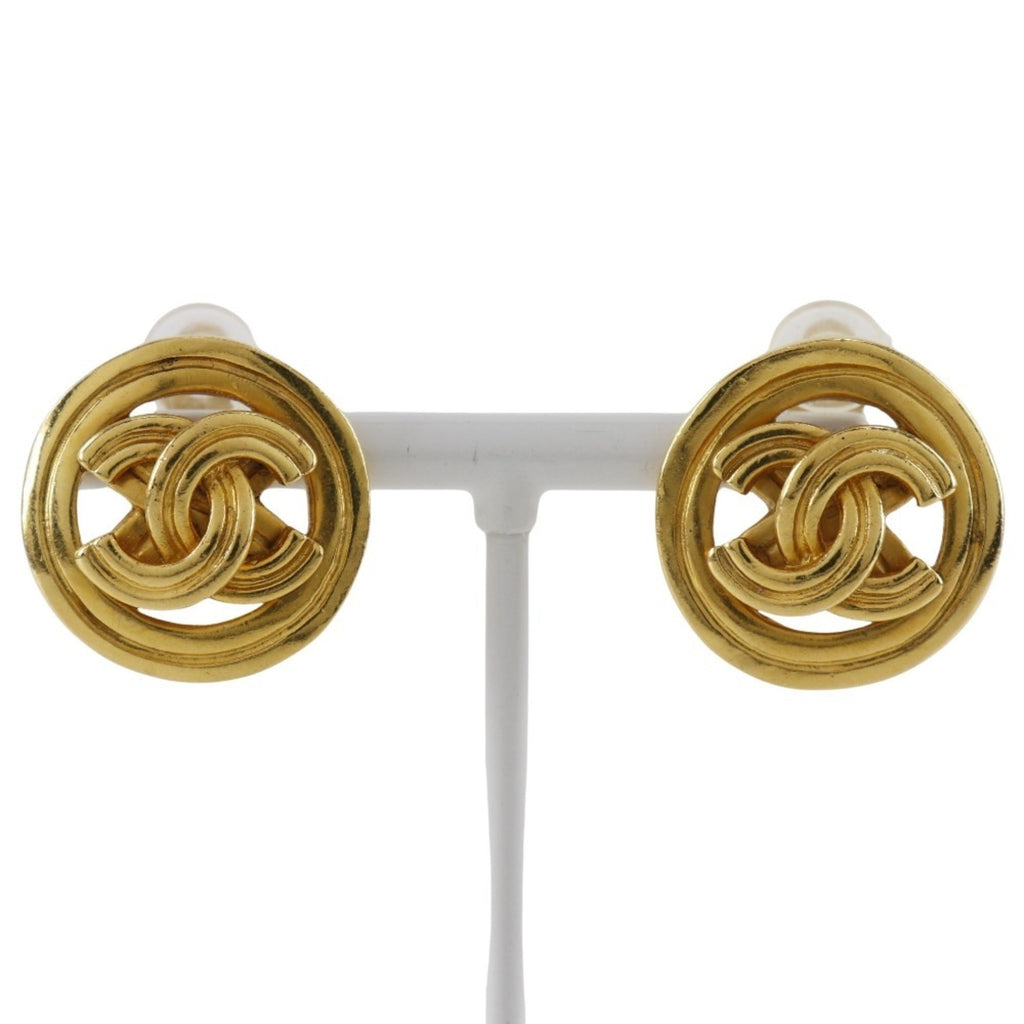 CC Logo Clip-On Earrings Metal