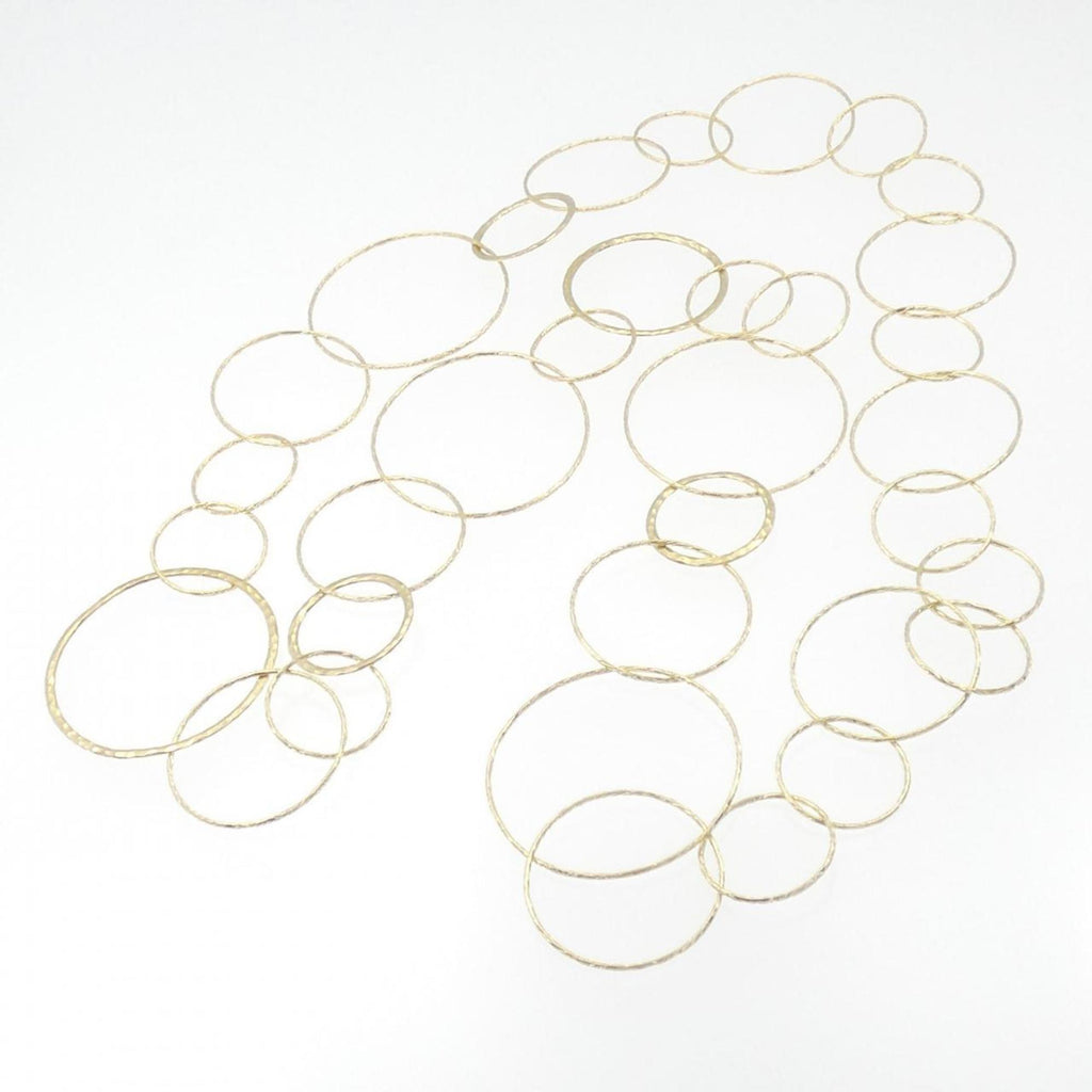 Hamard Circle Pendant Necklace 18K Yellow Gold