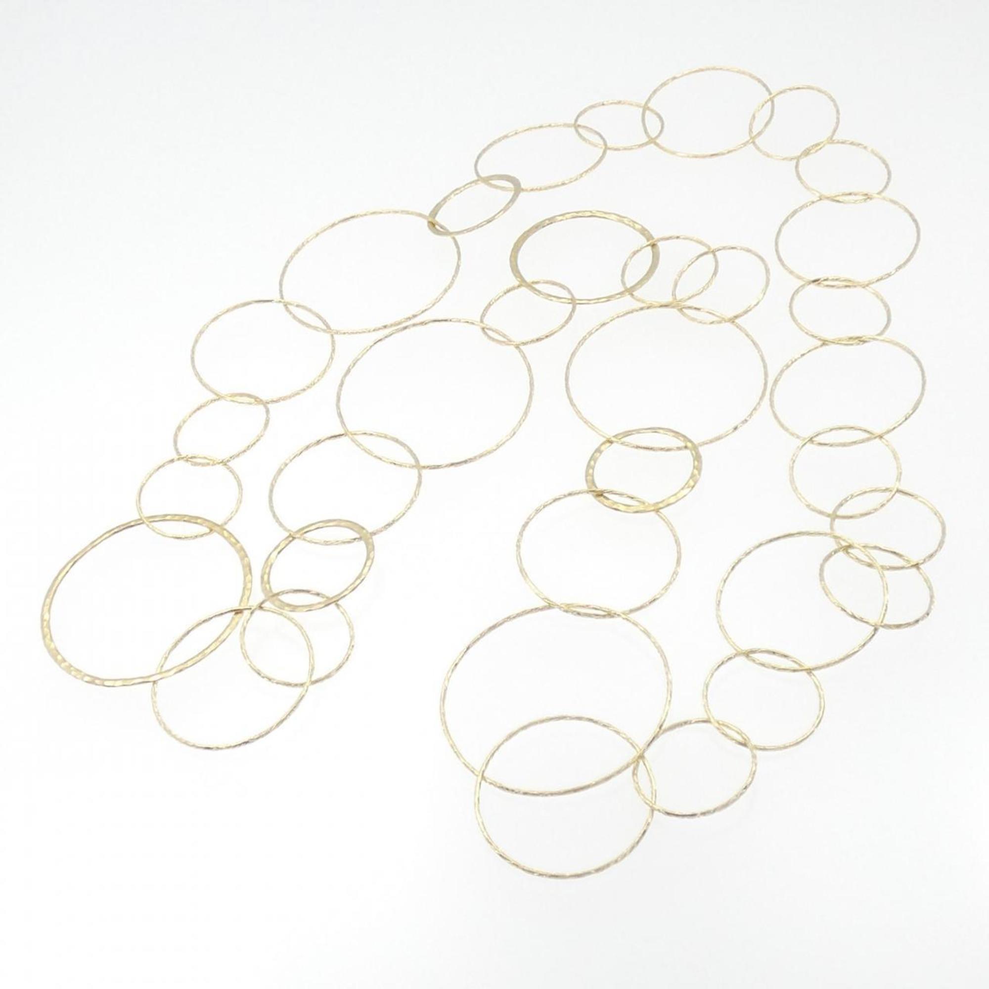 Hamard Circle Pendant Necklace 18K Yellow Gold