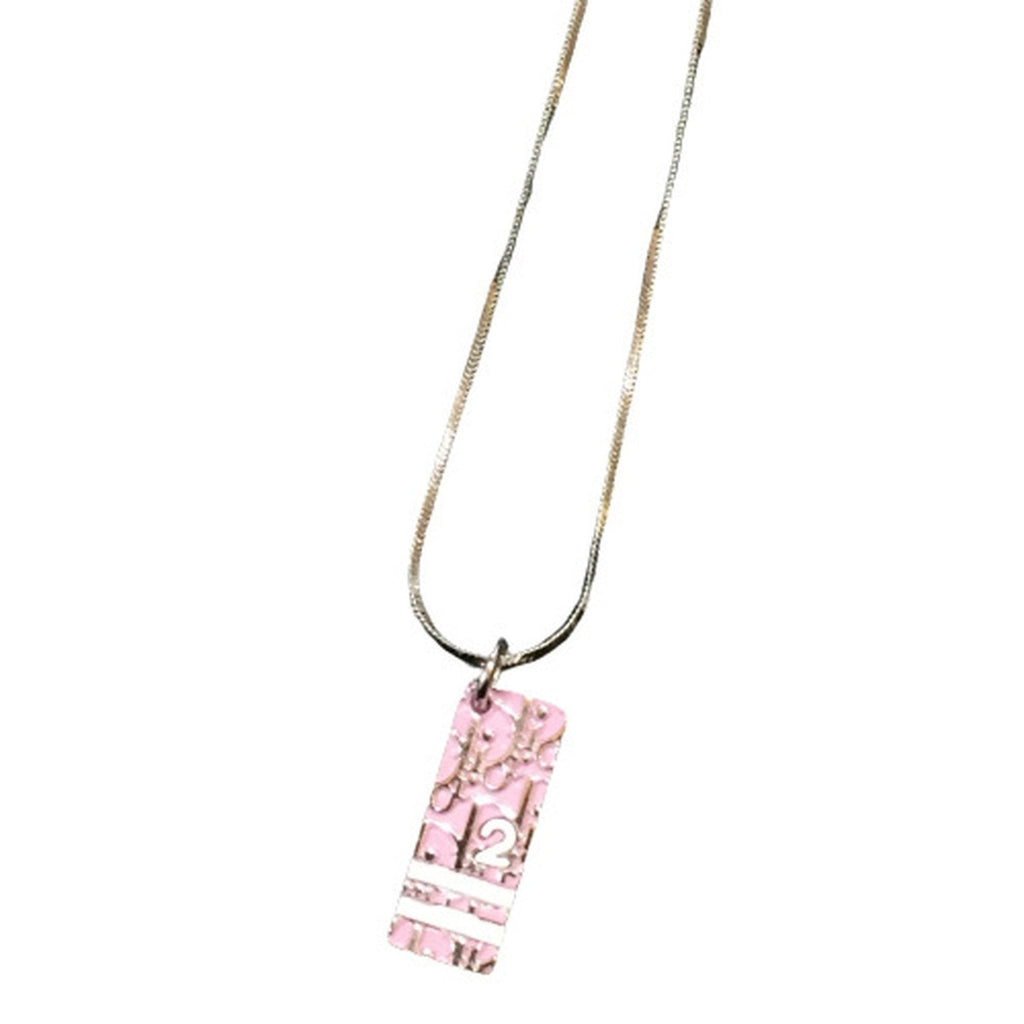 Trotter Pendant Necklace Pink and Silver