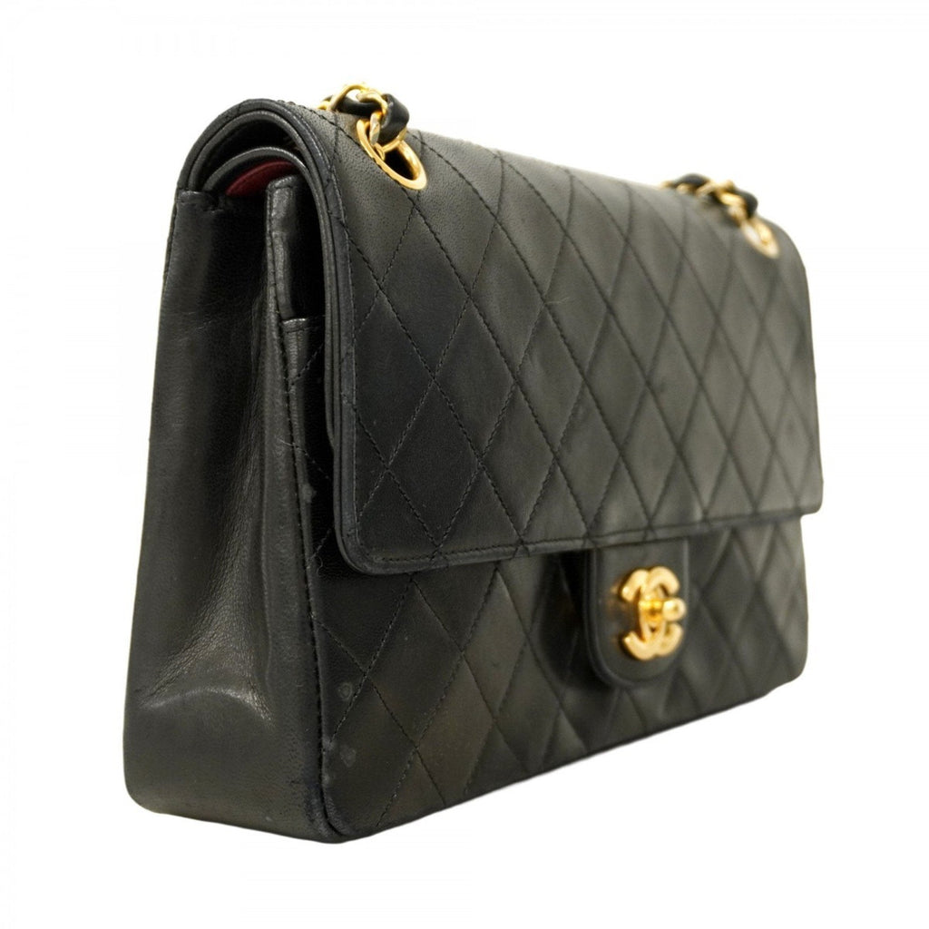 Vintage Classic Double Flap Bag Quilted Lambskin Medium