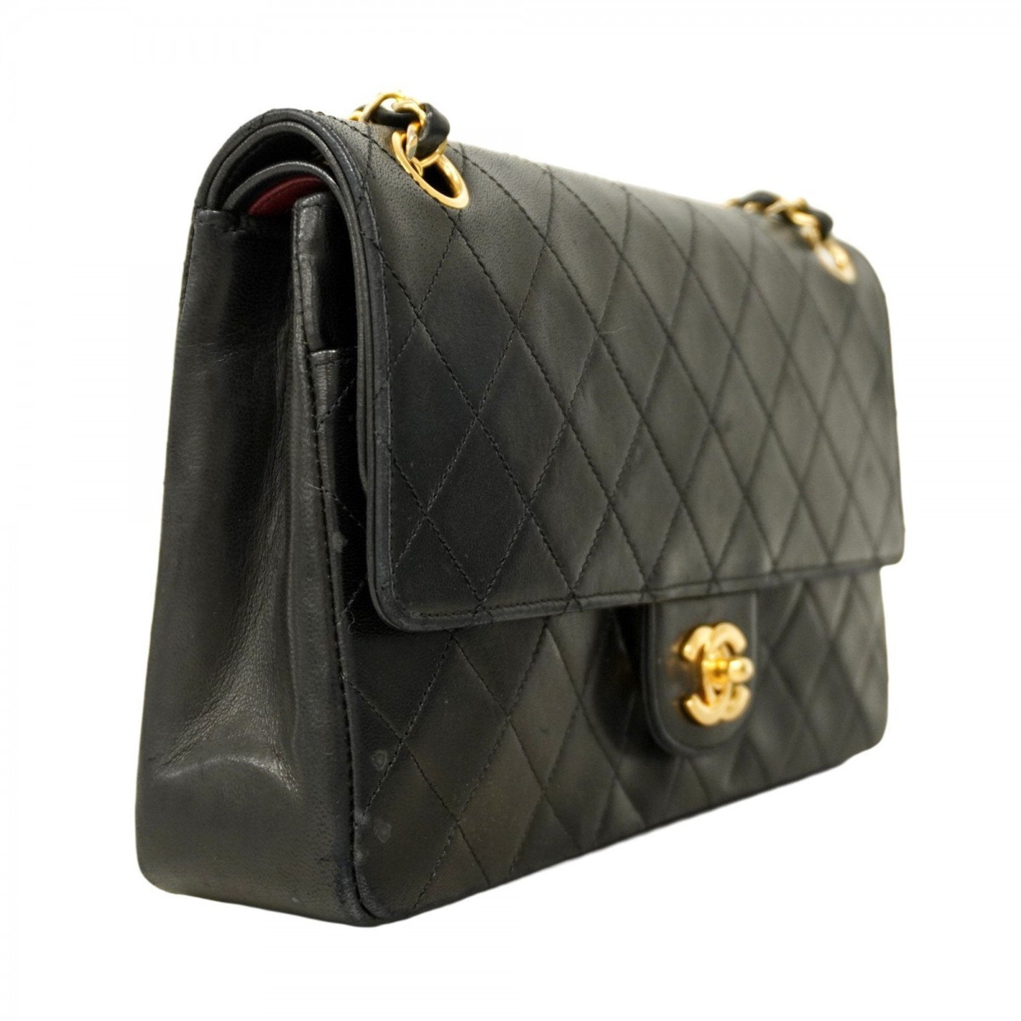 Vintage Classic Double Flap Bag Quilted Lambskin Medium