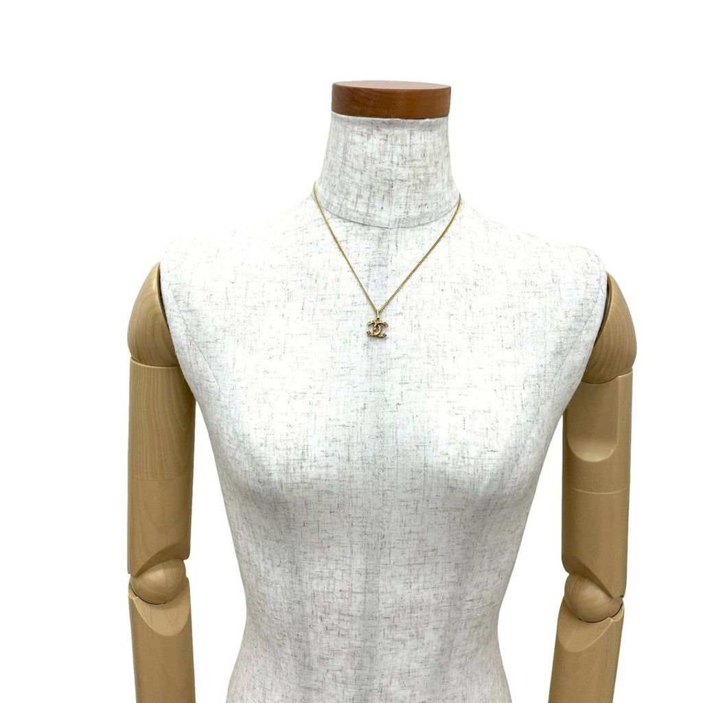 CC Logo Pendant Necklace Metal