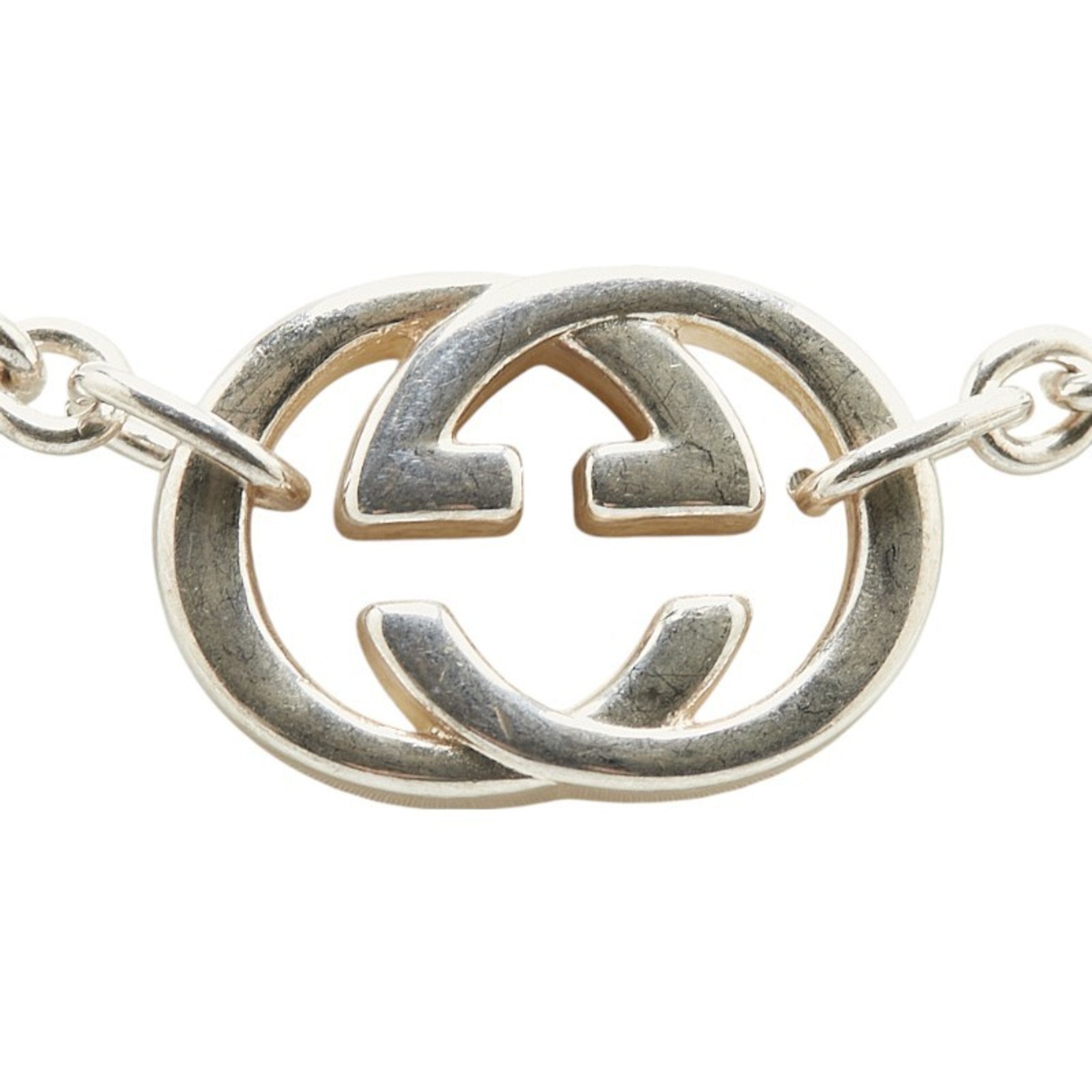Interlocking G Pendant Necklace Sterling Silver