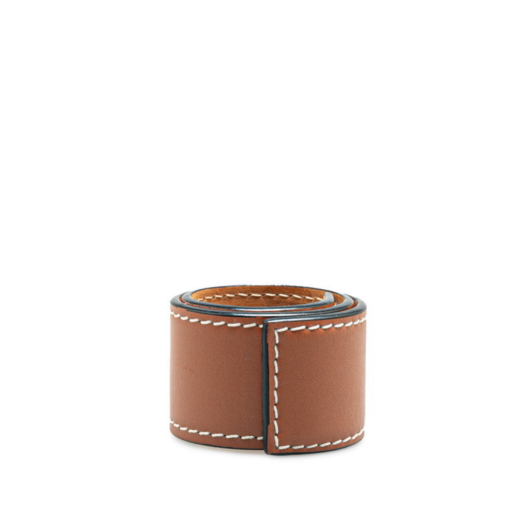 Anagram Bracelet Leather Brown Small