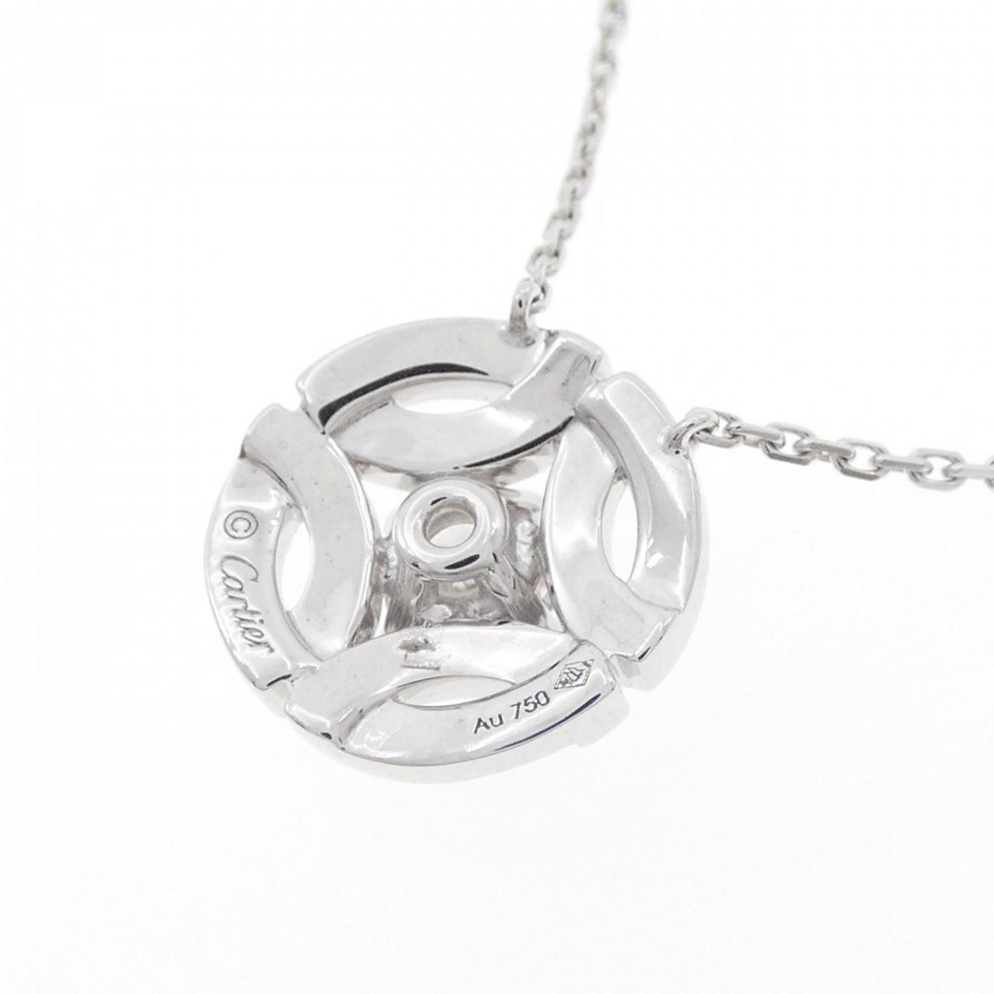 Galanterie Pendant Necklace 18K White Gold