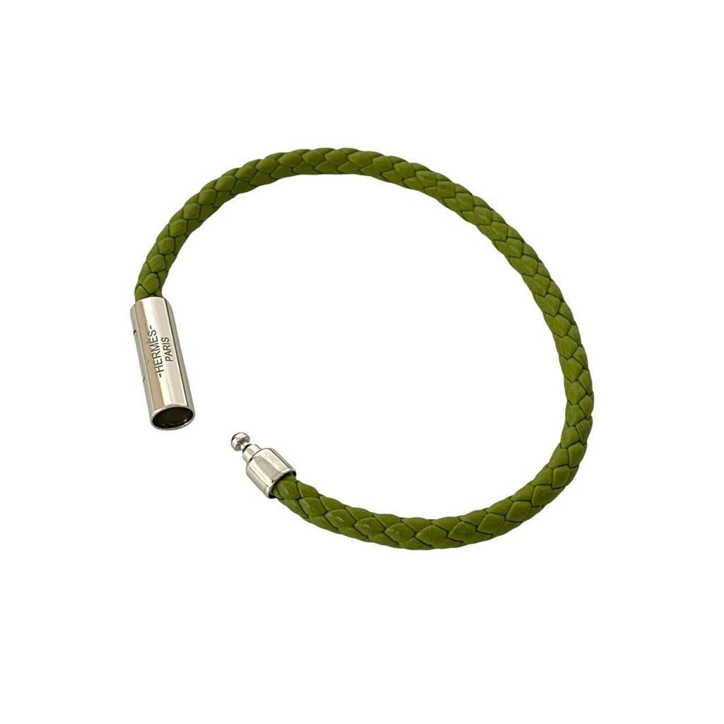 Charm Bracelet Leather Green