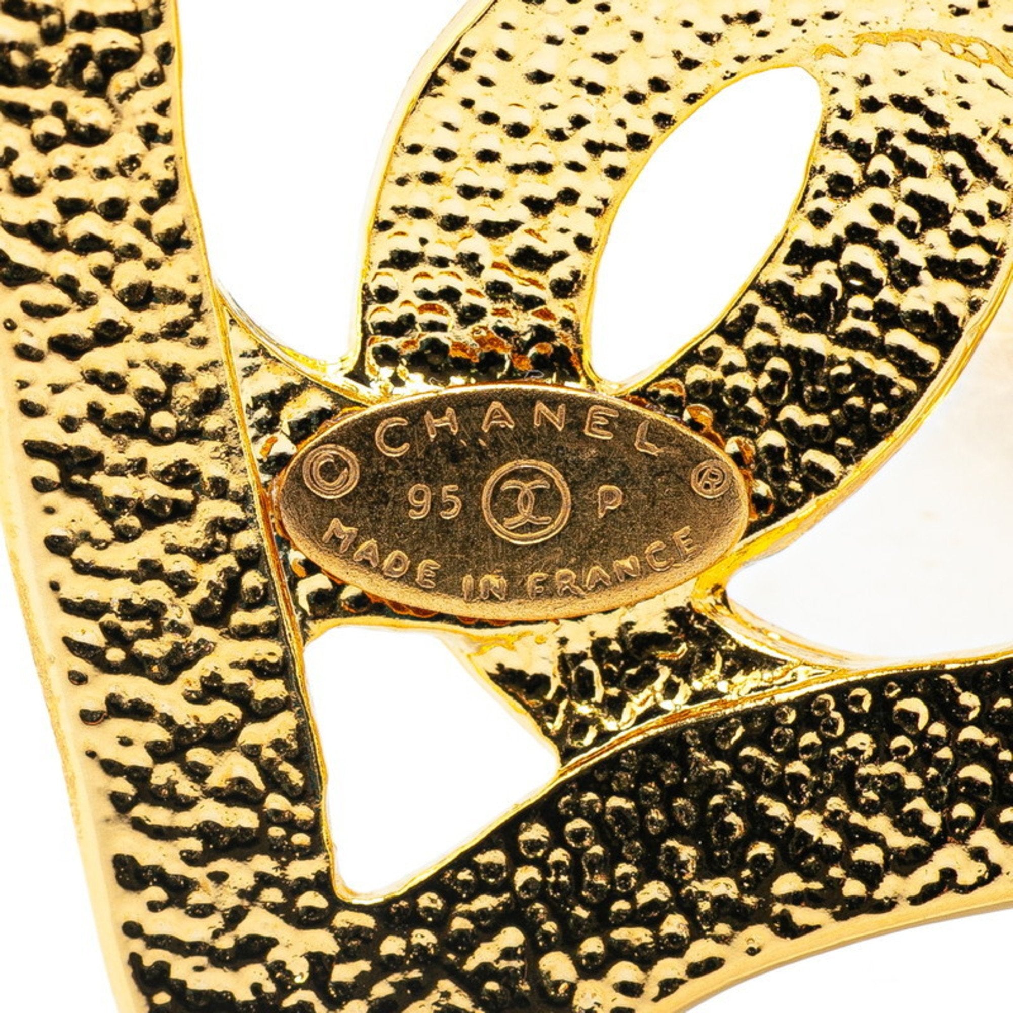 Vintage Large Coco Heart Pendant Necklace Metal