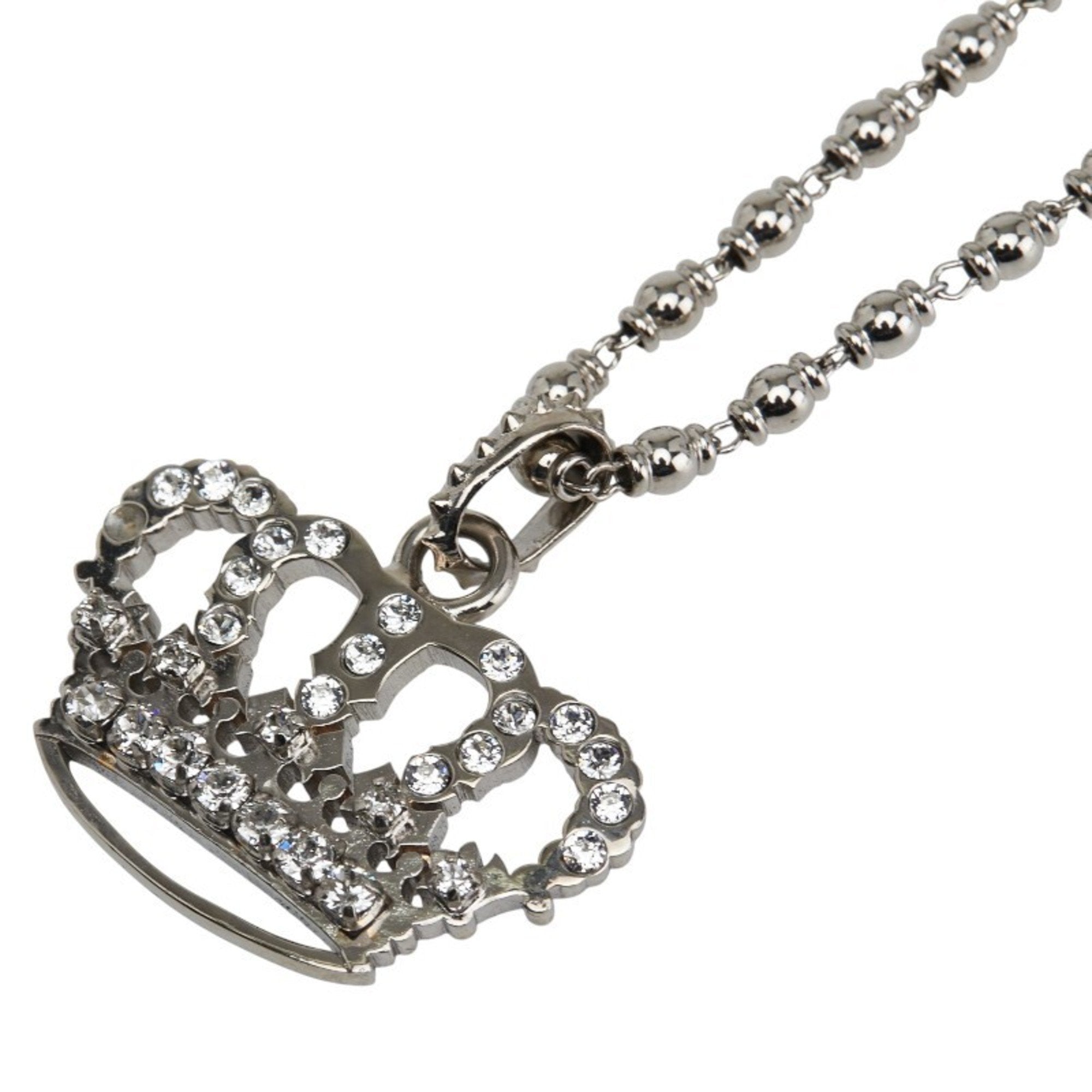 Pendant Necklace Metal With Rhinestone