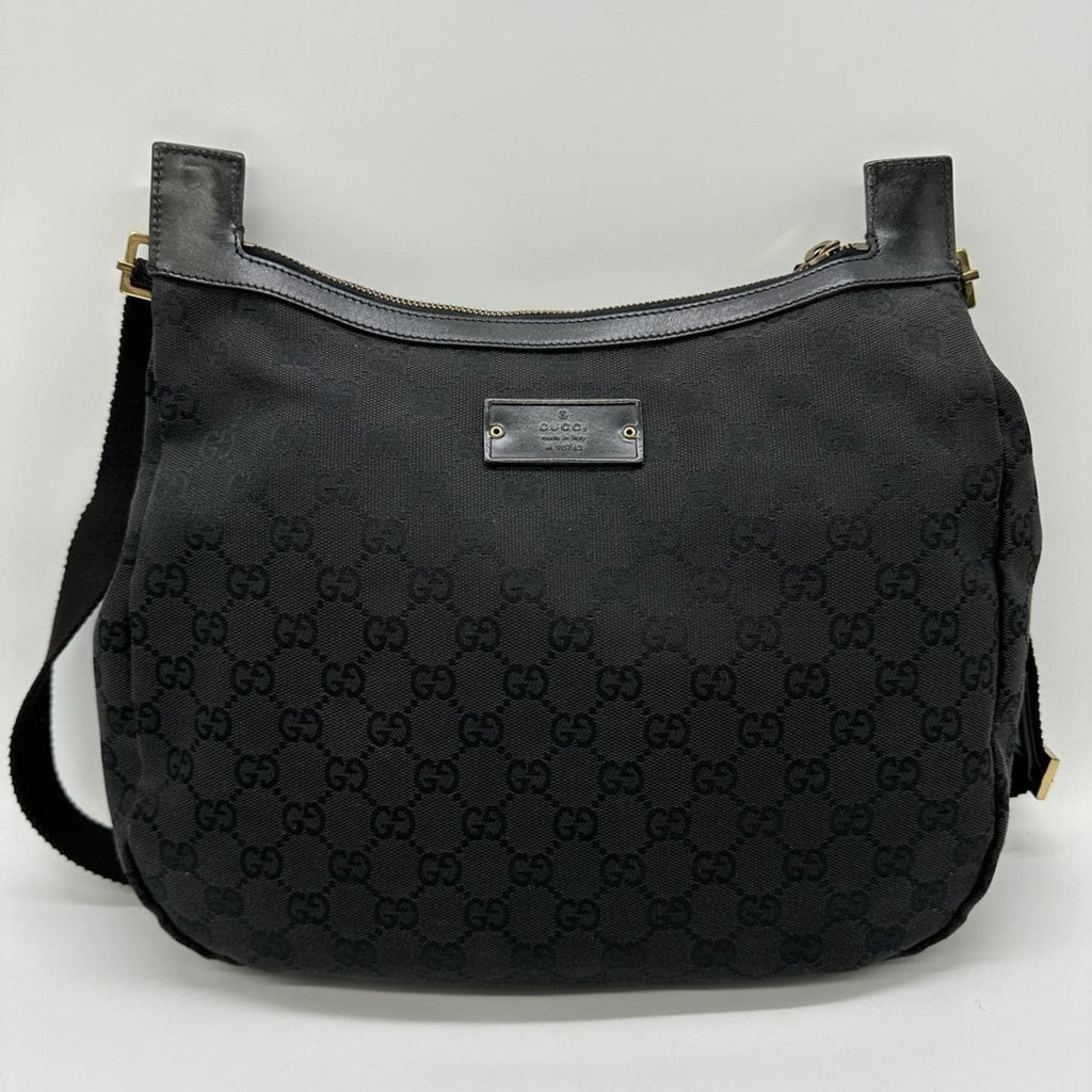 New Ladies Web Hobo GG Canvas Medium