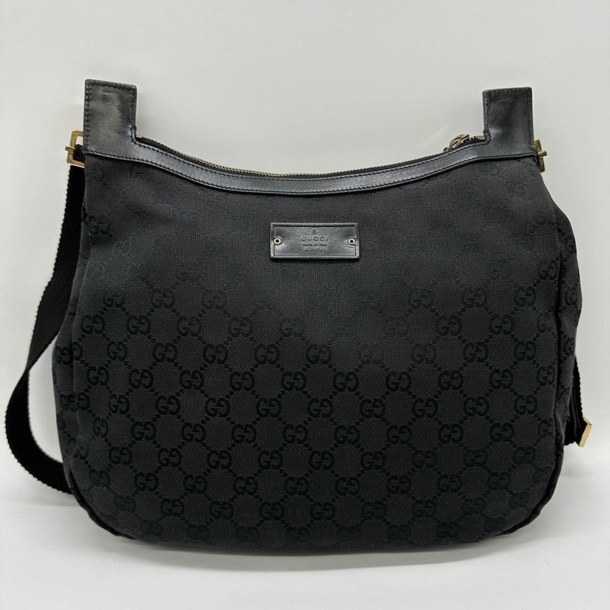 New Ladies Web Hobo GG Canvas Medium