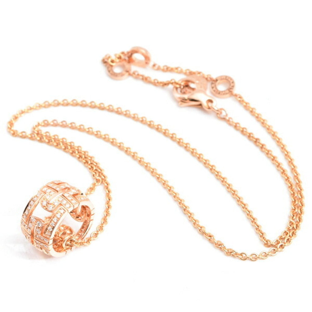 Parentesi Pendant Necklace 18K Rose Gold with Diamond