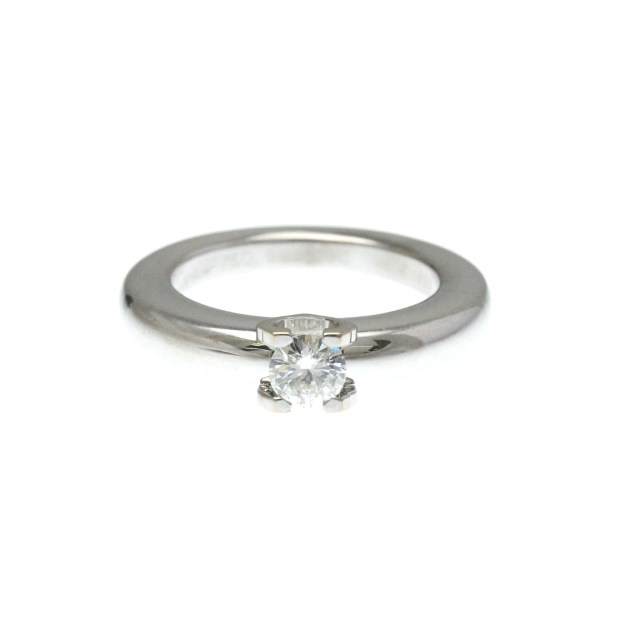 C de Cartier Ring Sterling Silver and 18K White Gold