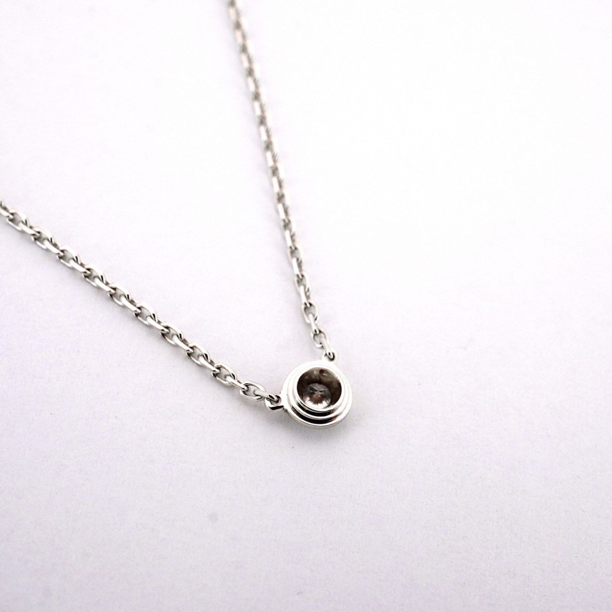 Pendant Necklace 18K White Gold with Diamond