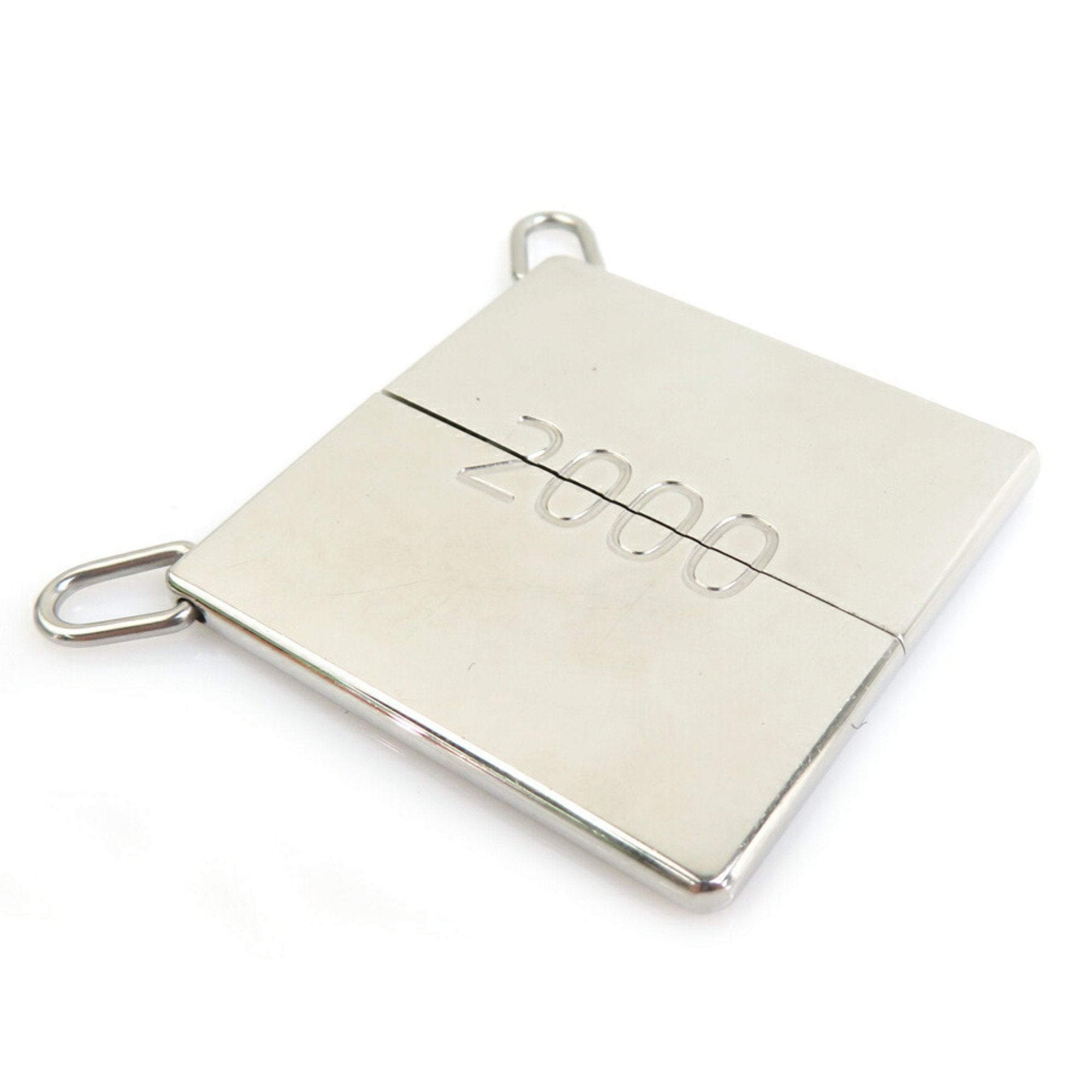 Pendant Necklace Leather and Metal Black and Silver