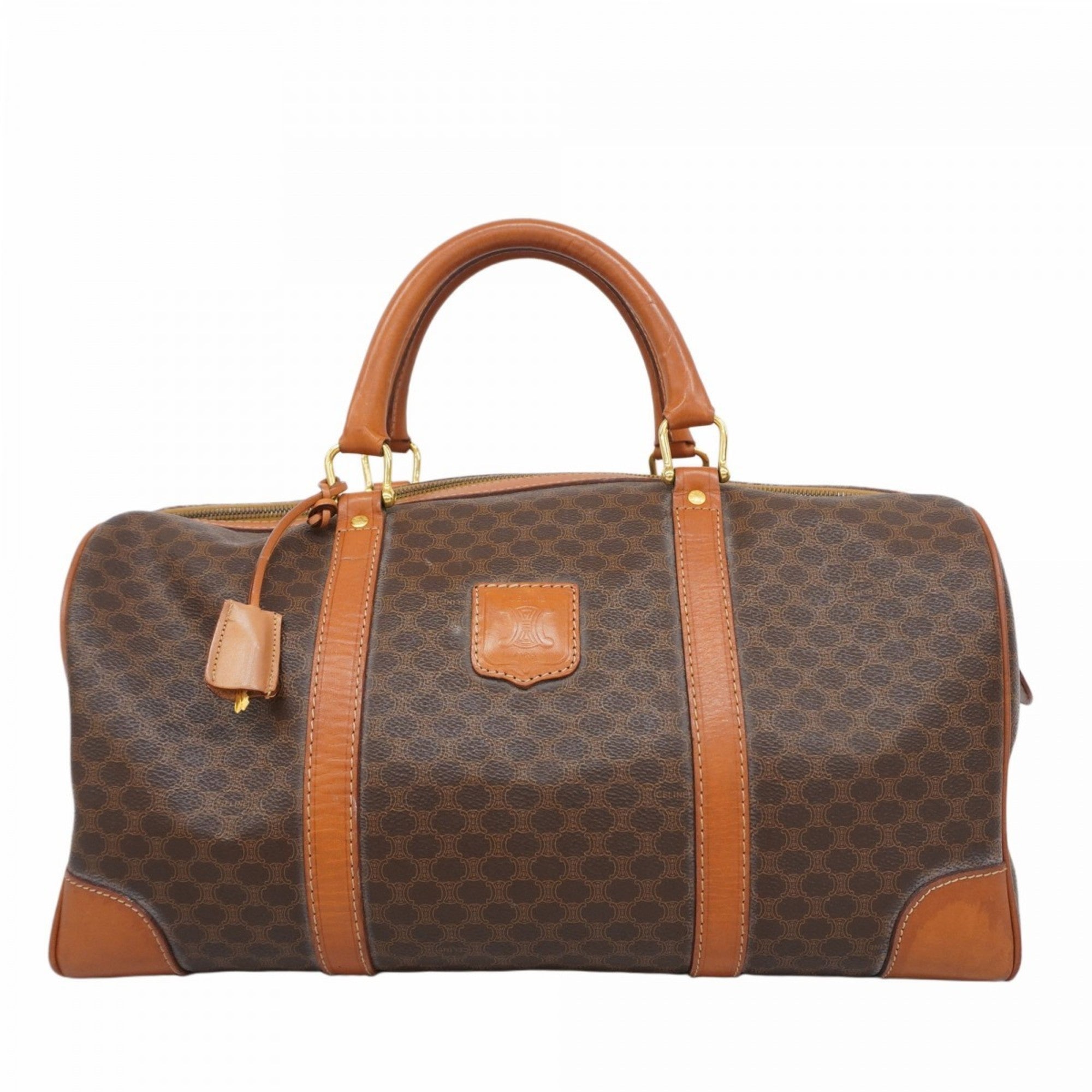 Vintage Duffle Bag Macadam Coated Canvas Large