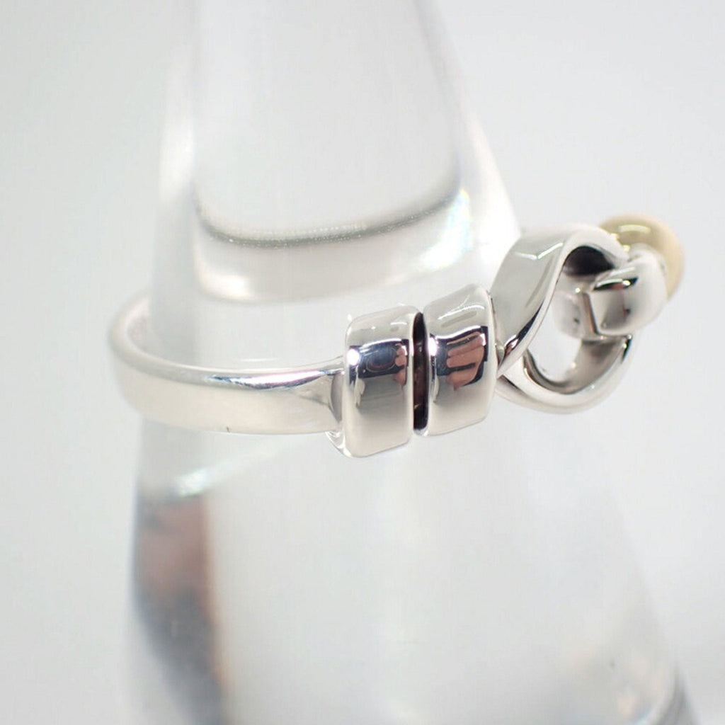 Band Ring Sterling Silver and 18K Yellow Gold