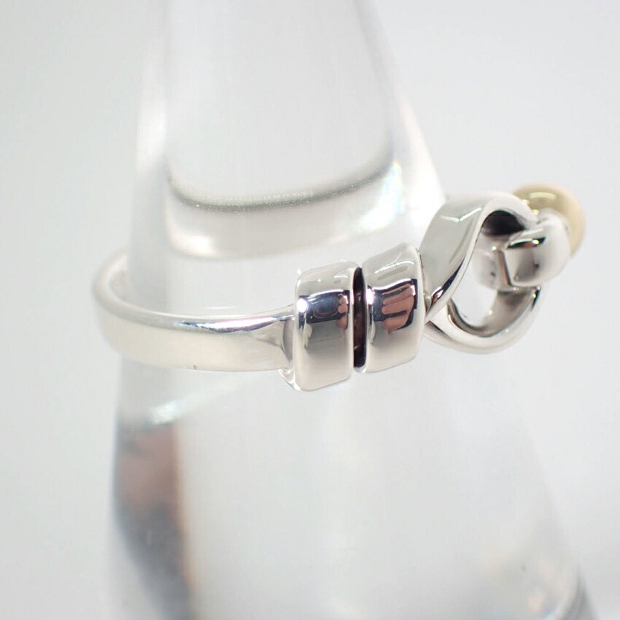 Band Ring Sterling Silver and 18K Yellow Gold