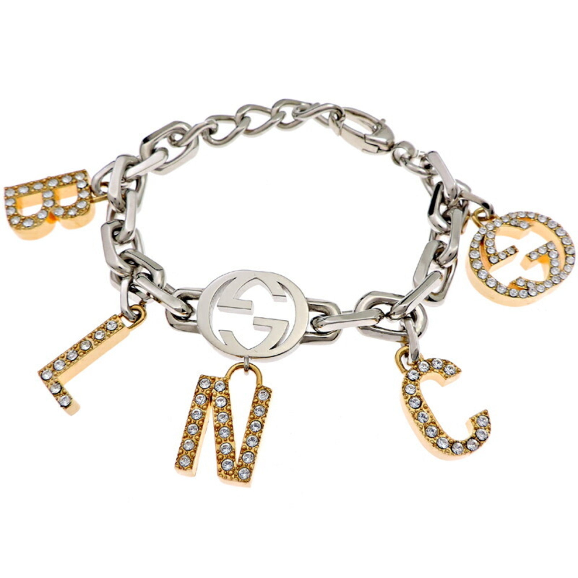 Charm Bracelet Metal with Crystal