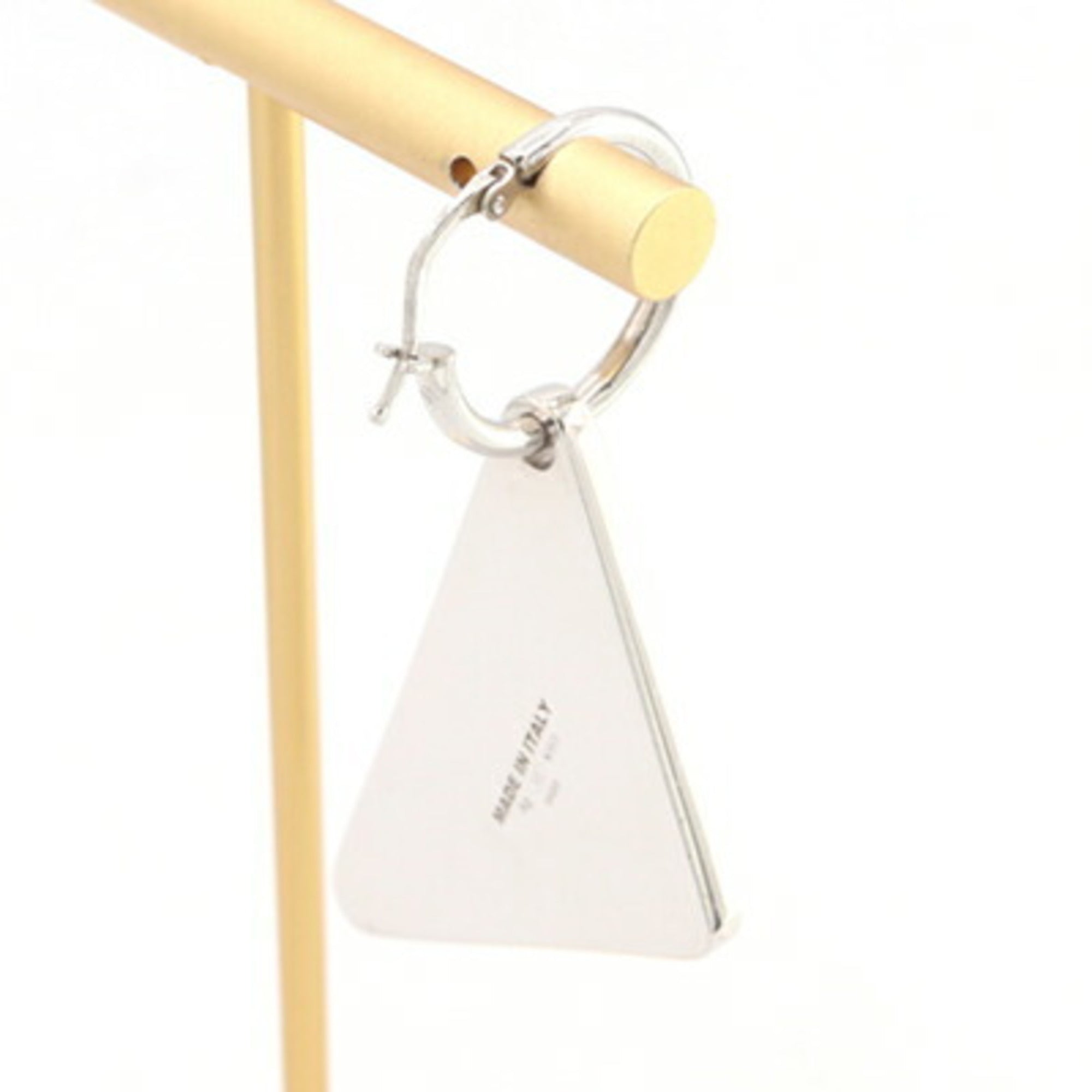 Single Earring Crystal Sterling Silver