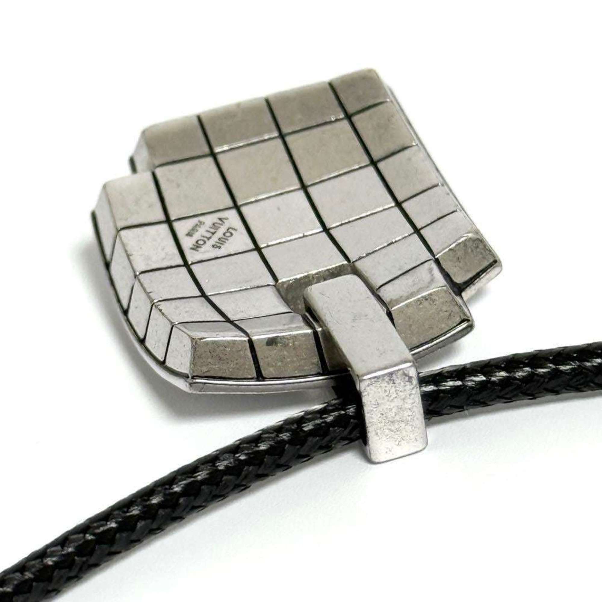 Damier Mosaic Pendant Necklace Metal