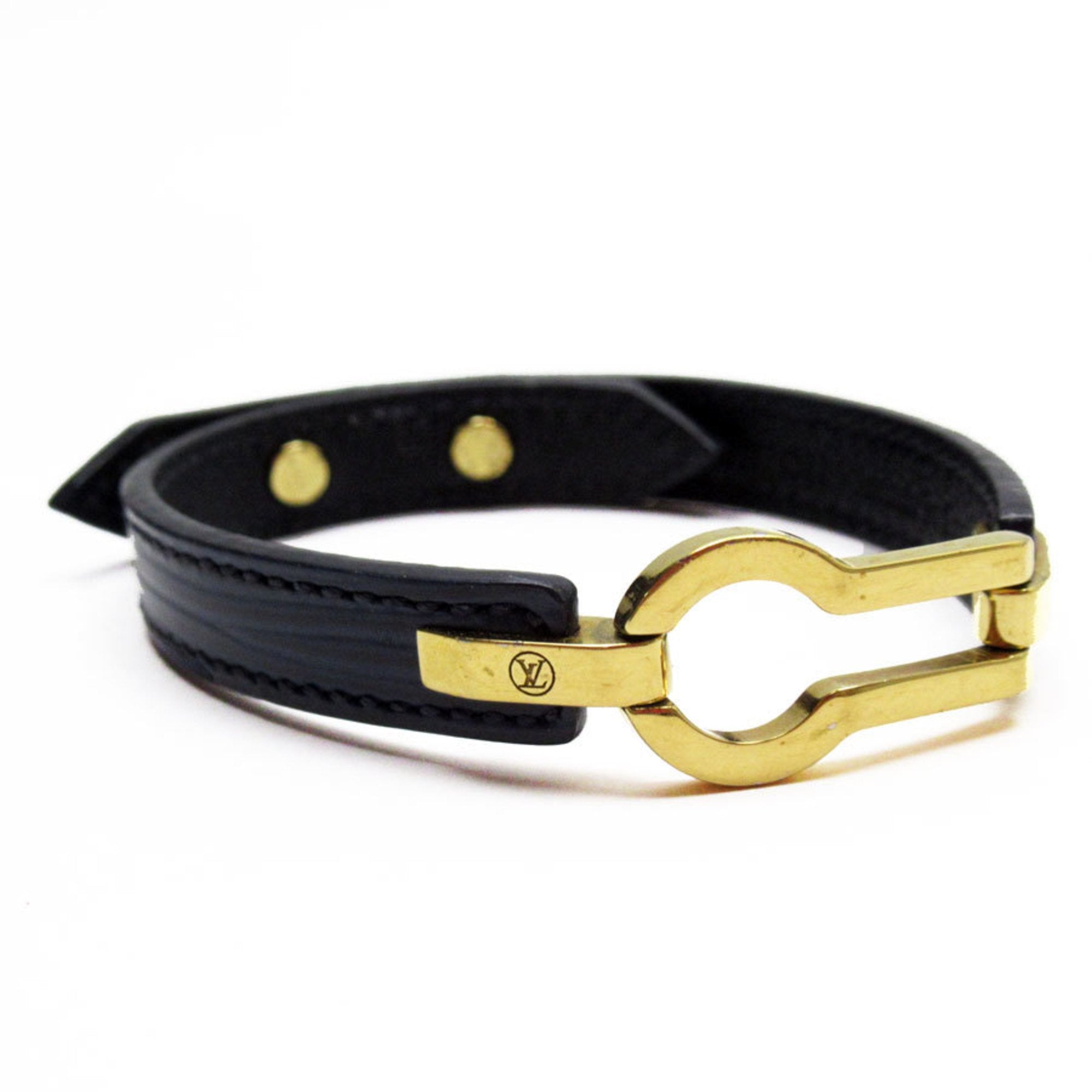 Epi Leather Bracelet Navy