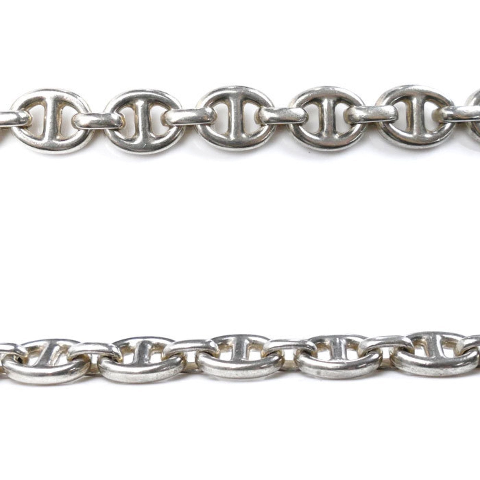 Anchor Chain Pendant Necklace Sterling Silver and 18K Yellow Gold