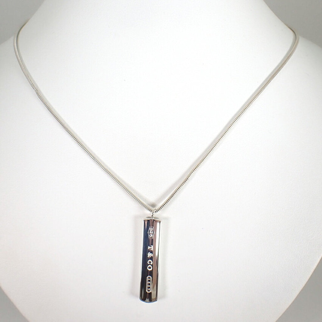 1837 Bar Pendant Necklace Sterling Silver