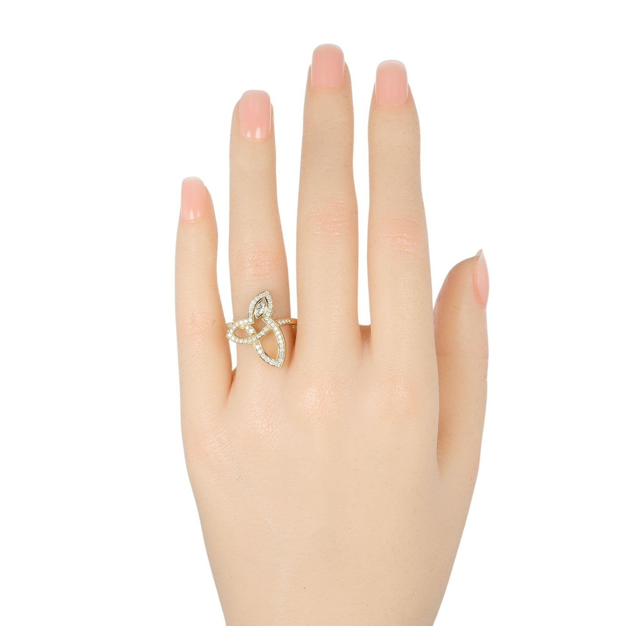 Band Ring 18K Yellow Gold with Diamond