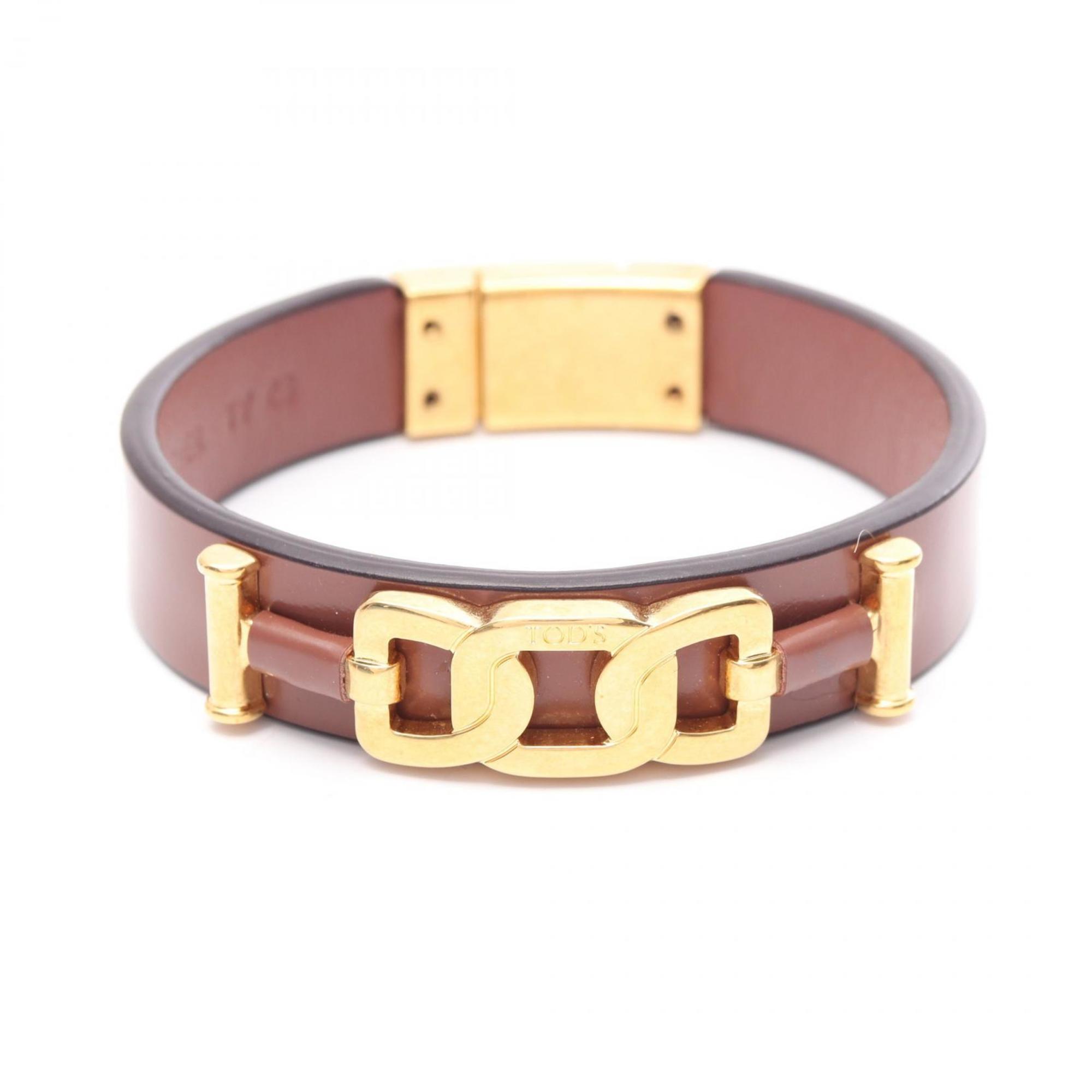 Charm Bracelet Gold and Leather
