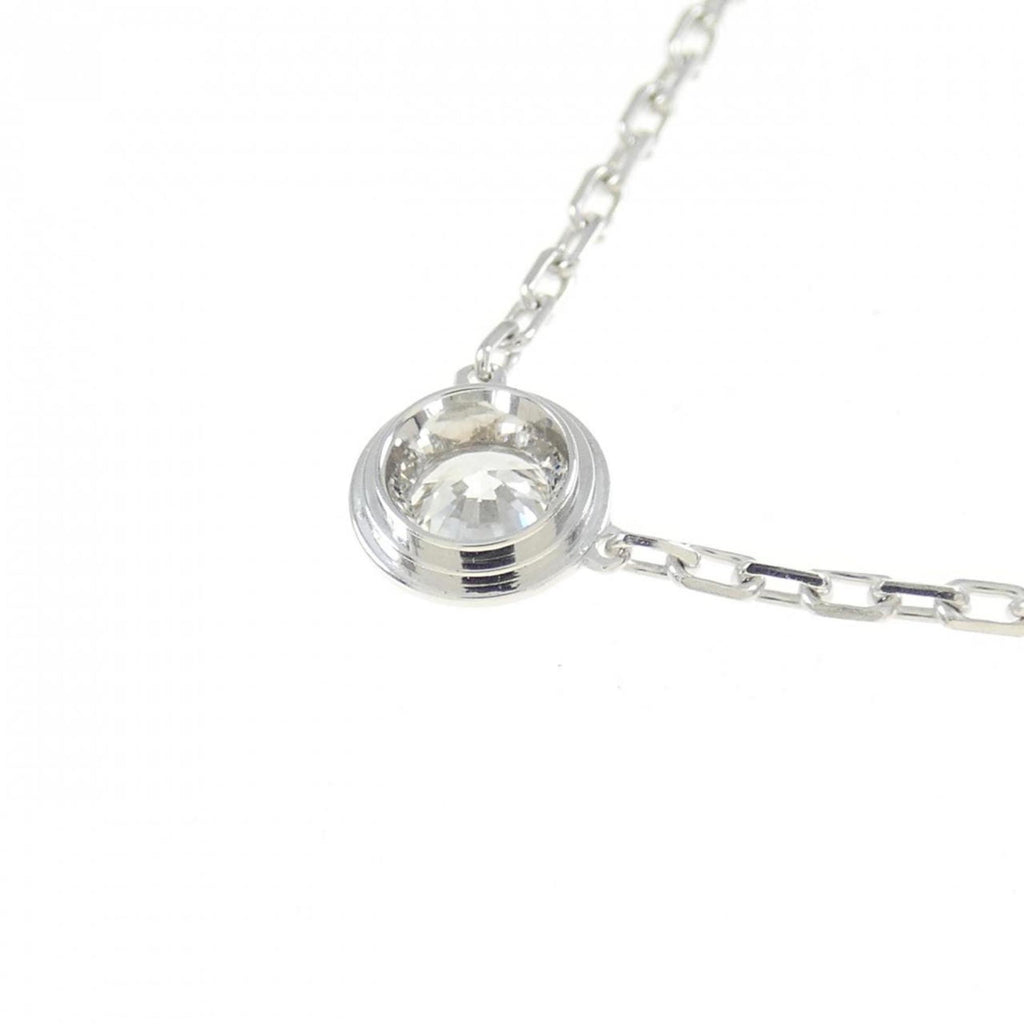 Pendant Necklace 18K White Gold Large with Diamond