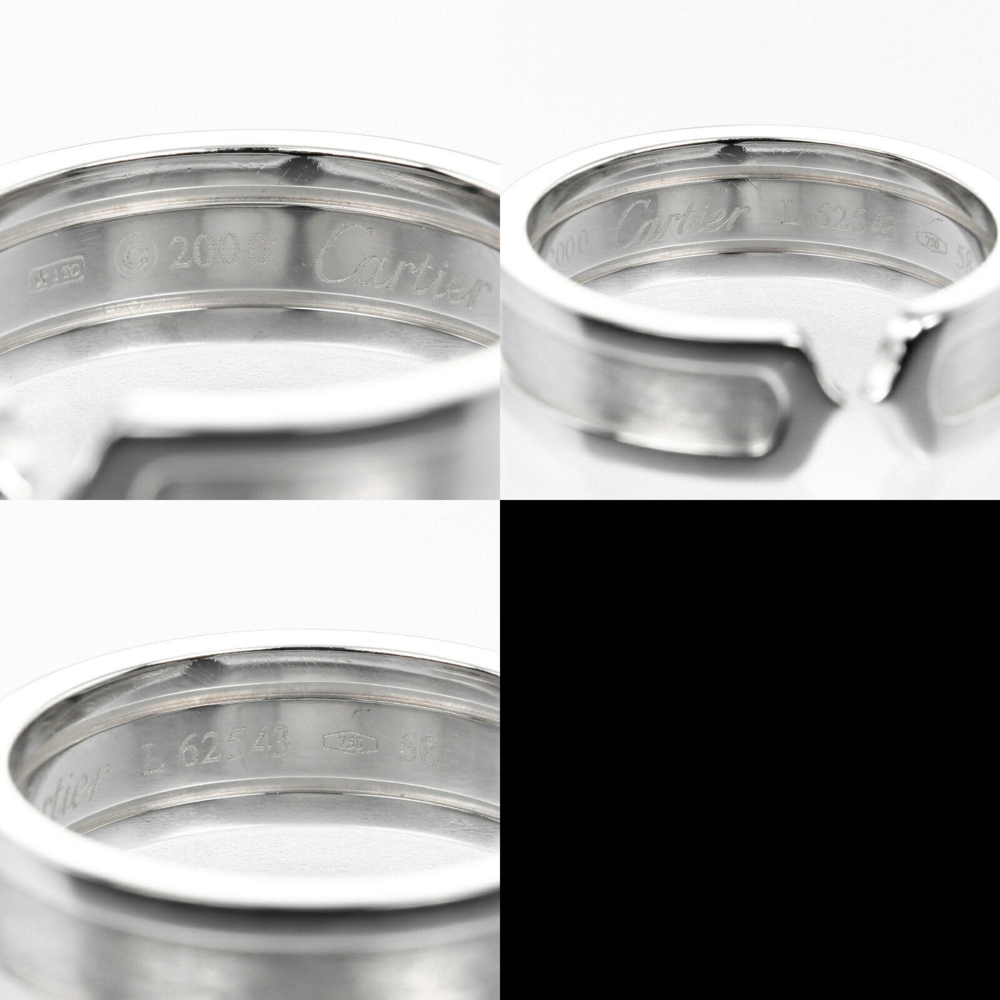 2C Band Ring 18K White Gold