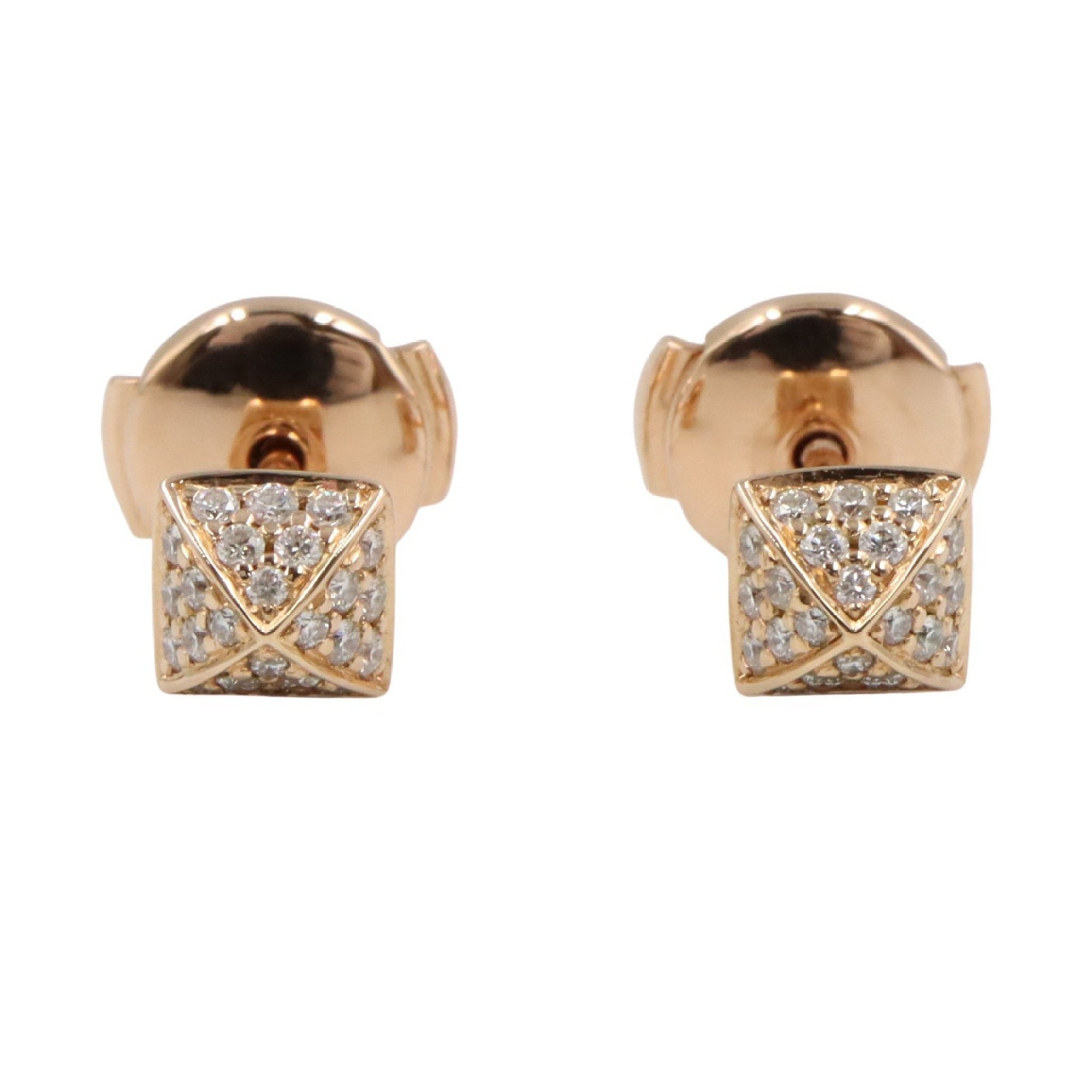 Clous Earrings 18K Rose Gold with Diamond 18K Rose Gold