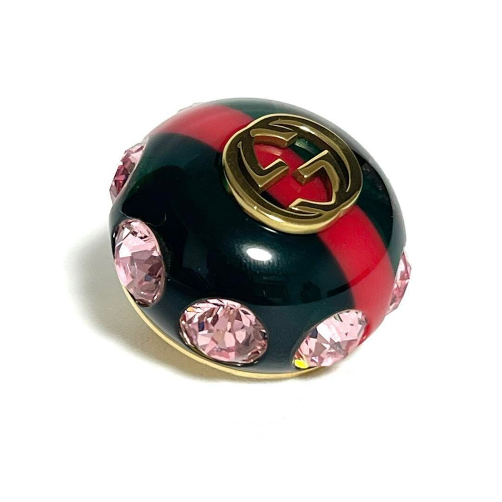 Vintage Brooch Metal and Rhinestone