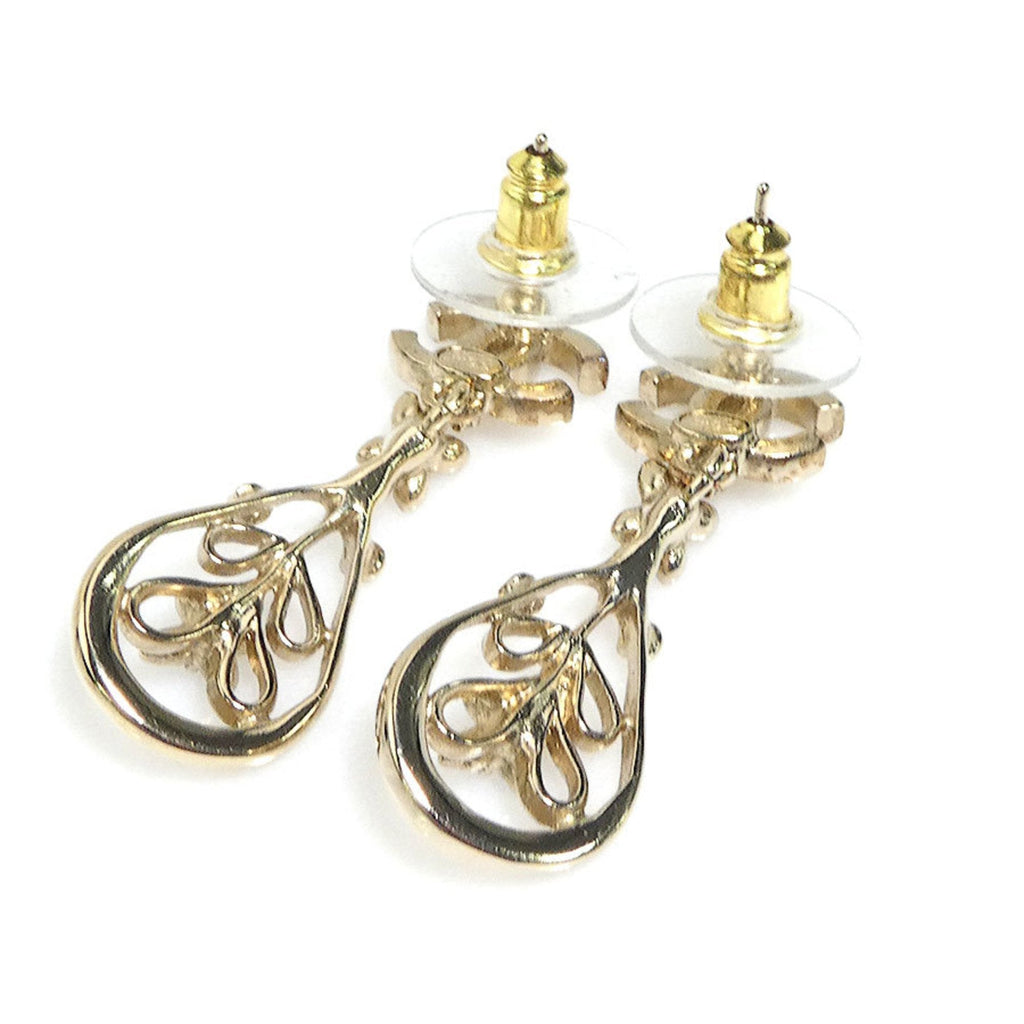CC Logo Earrings Gold-Tone Metal
