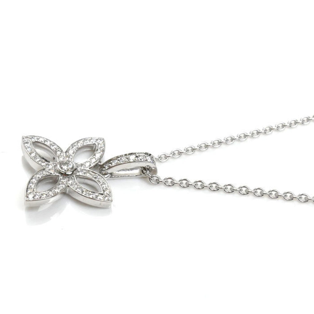 Pendant Necklace 18K White Gold with Diamond