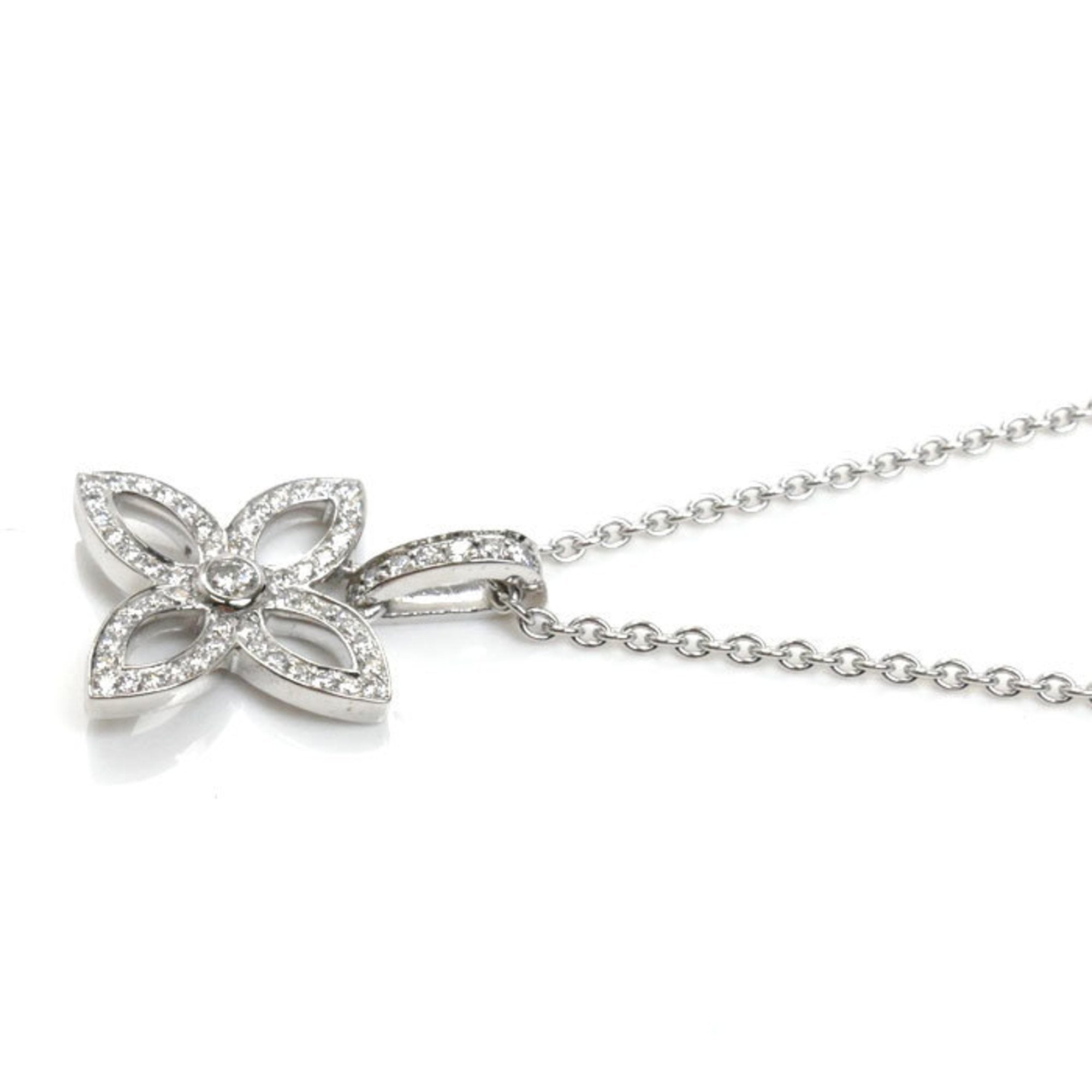 Pendant Necklace 18K White Gold with Diamond
