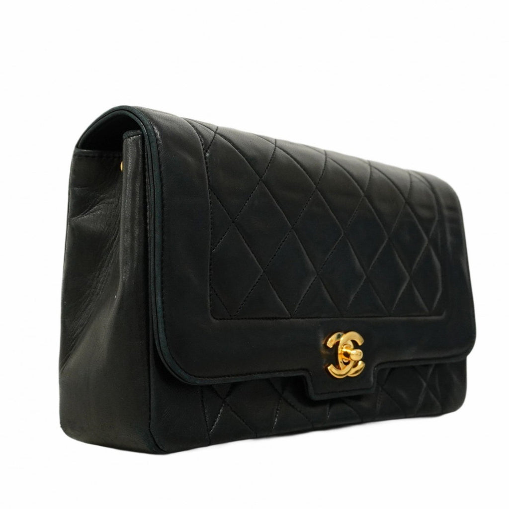 Vintage CC Chain Flap Bag Quilted Lambskin Small