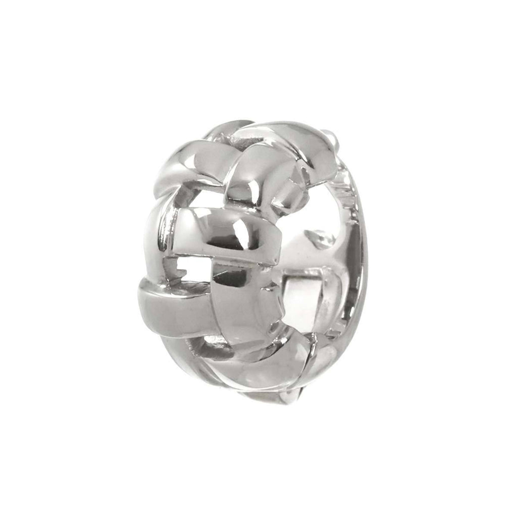 Single Clip-On Earring Clip-On 18K White Gold