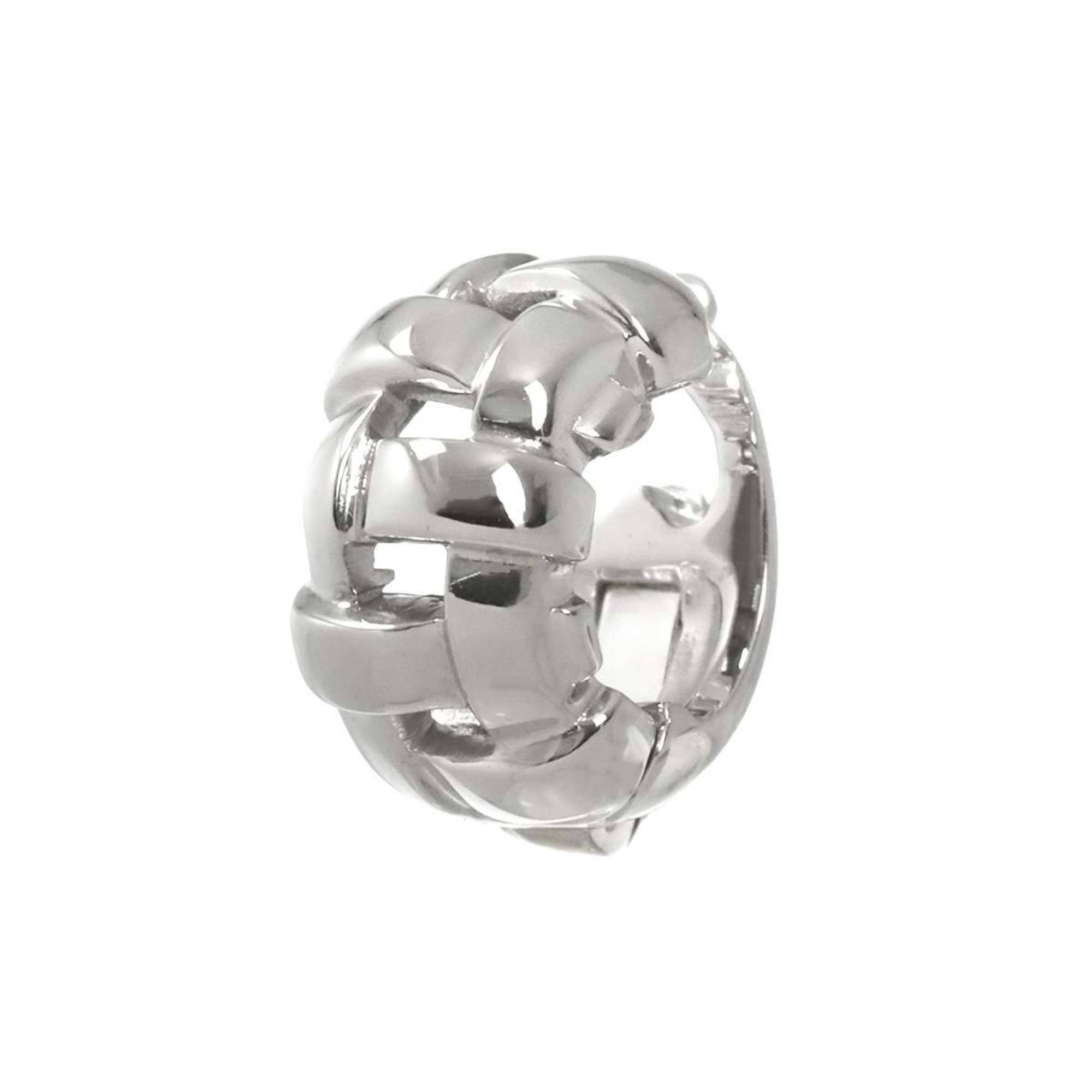 Single Clip-On Earring Clip-On 18K White Gold